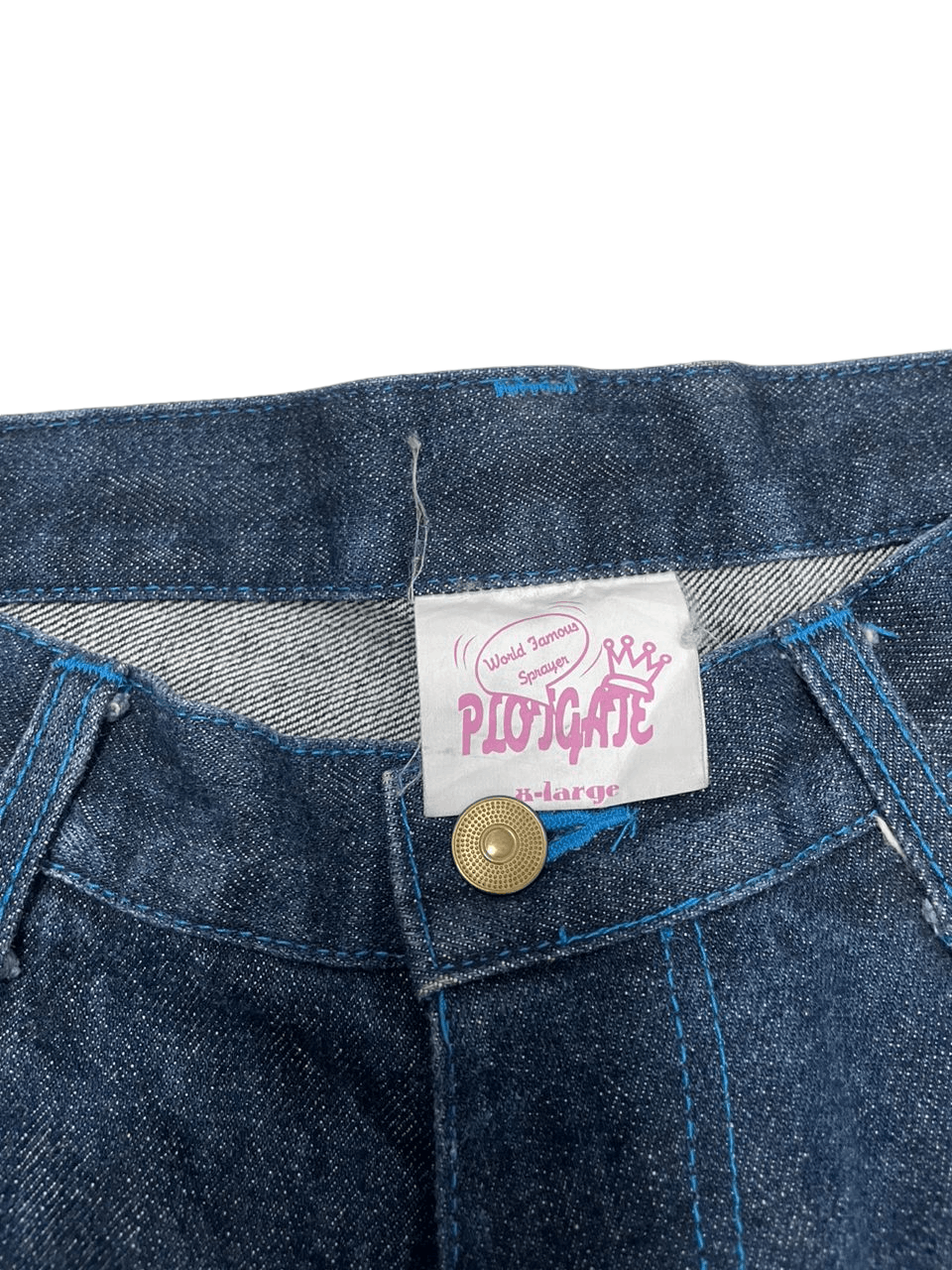 Indigo × Japanese Brand 💥World Famous Sprayer Indigo PlotGate Japanese Denim 💥 Size US 36 / EU 52 - 8 Thumbnail