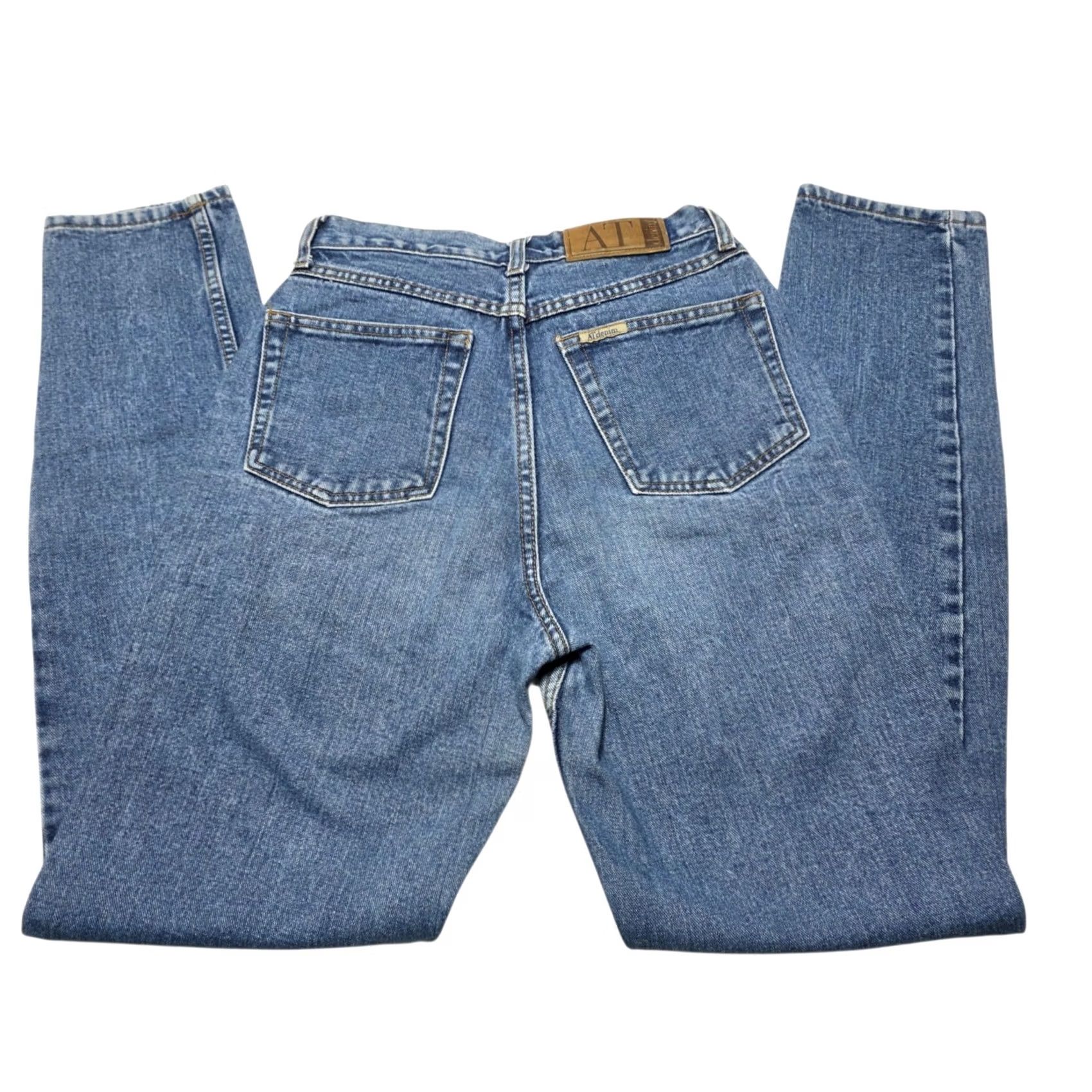Ann Taylor VINTAGE Ann Taylor AT Denim Jeans Pants Womens 6L Blue 90s Straight Pockets 32in Rise High Size 28" / US 6 / IT 42 - 2 Thumbnail