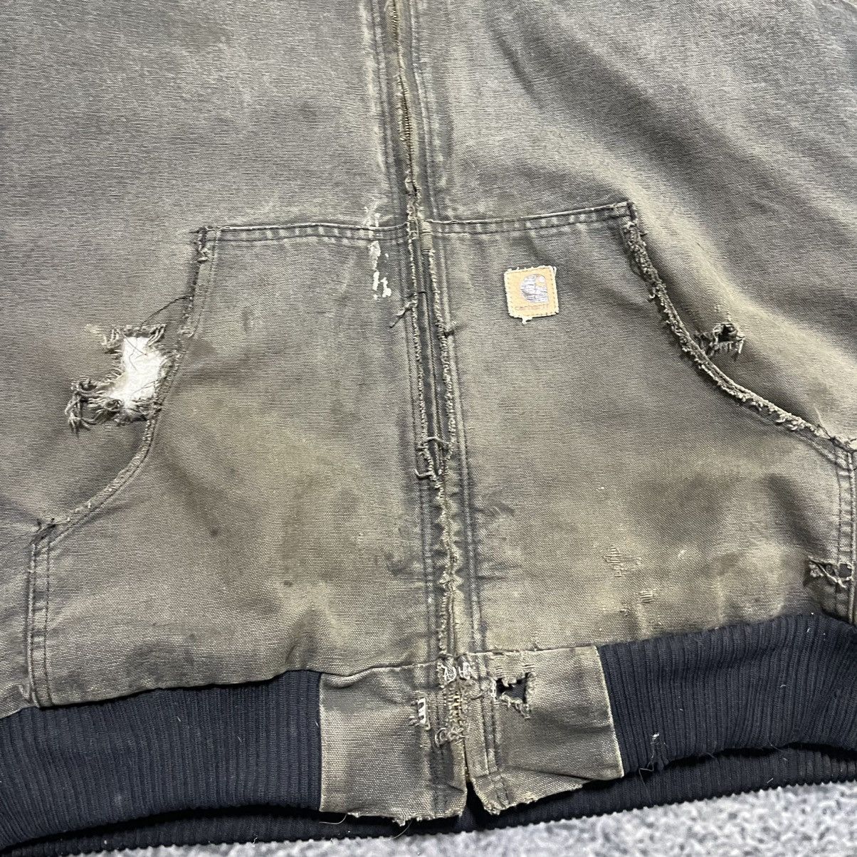 Carhartt VINTAGE DISTRESSED FADED CARHARTT ERD GRUNGE HOODED JACKET Size US L / EU 52-54 / 3 - 4 Thumbnail