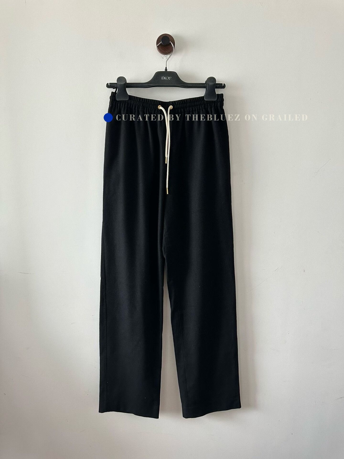 Celine Celine Black Cashmere Straight-Leg Trousers Size 38" / US 16 / IT 52 - 1 Thumbnail