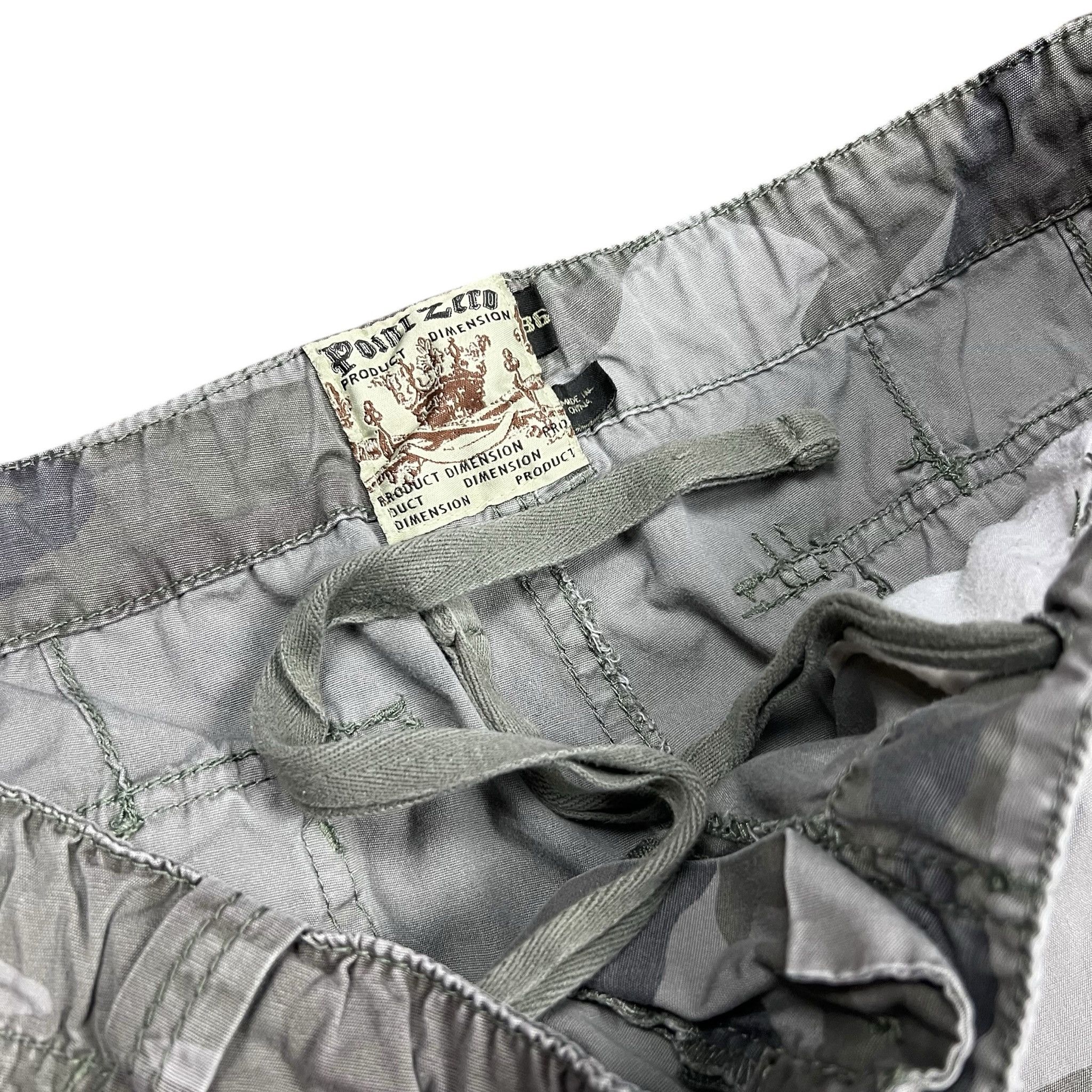 Point Zero Vintage Y2K Point Zero Faded Camo Cargo Capris - 38” Size US 38 / EU 54 - 5 Thumbnail
