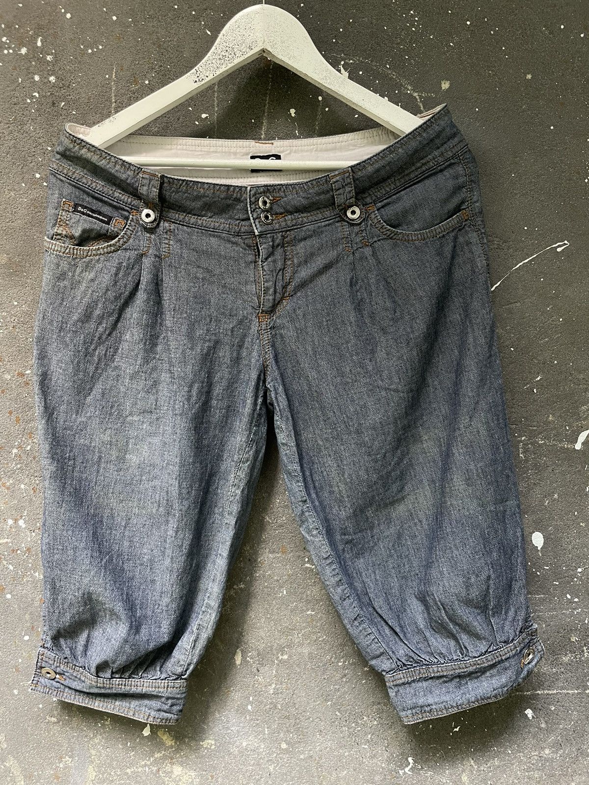 Dolce & Gabbana Vintage Y2K Dolce Gabbana Shorts Bridge 00’s Denim RARE Size 29" - 3 Thumbnail