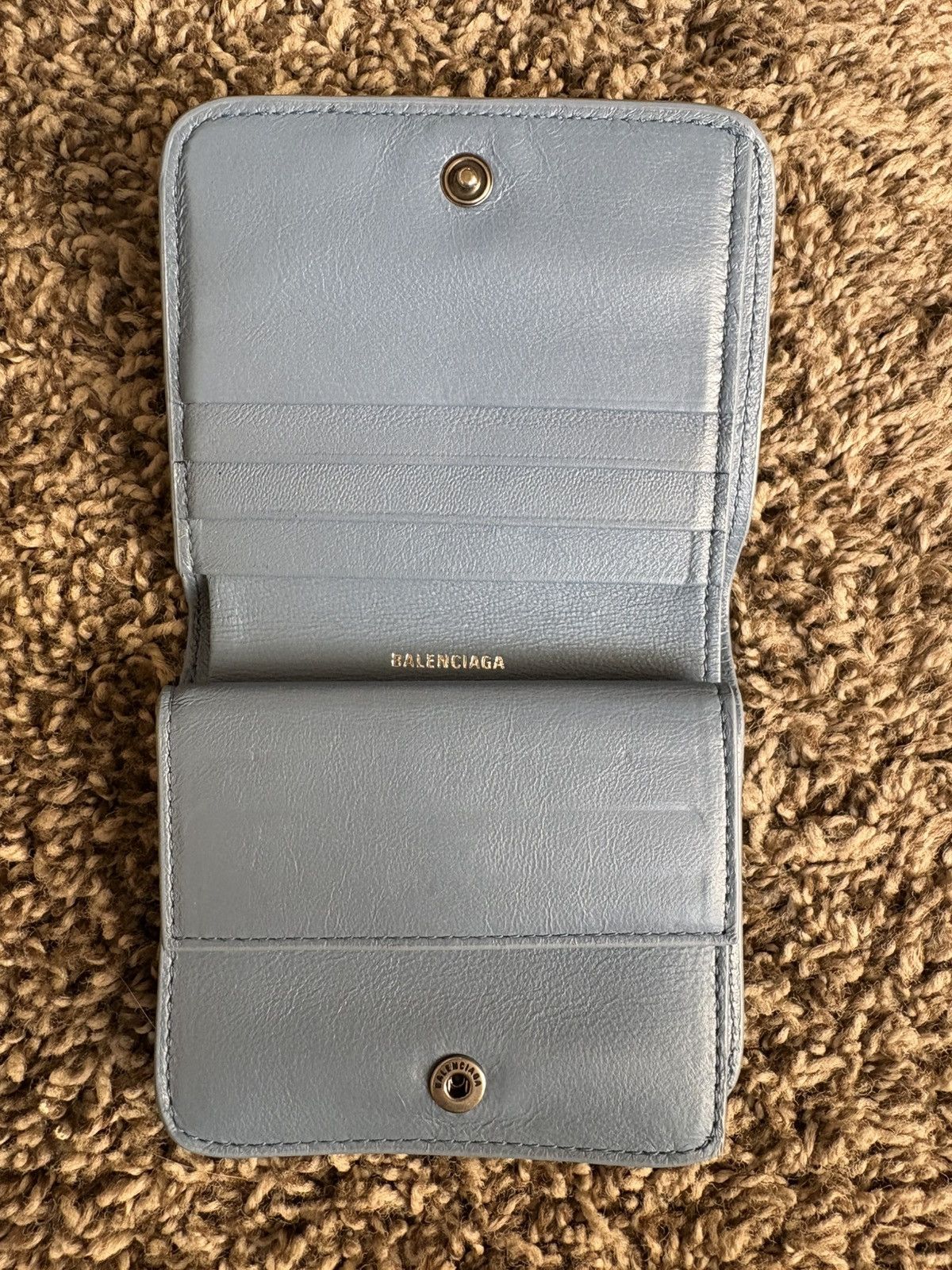Balenciaga Balenciaga Blue Denim Wallet Size ONE SIZE - 3 Thumbnail