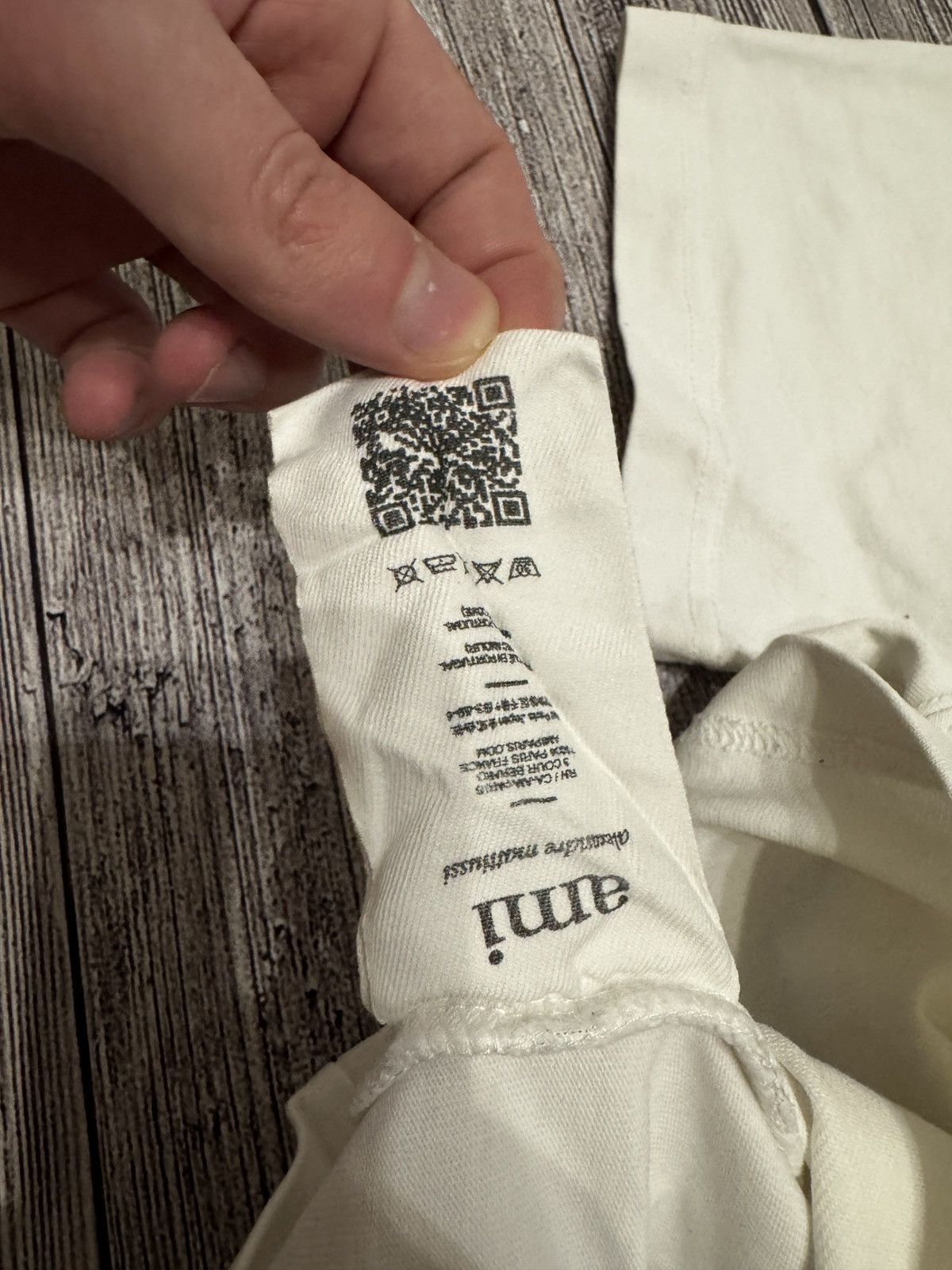 AMI AMI Paris Ami Paris White Logo T-Shirt Size US S / EU 44-46 / 1 - 5 Thumbnail