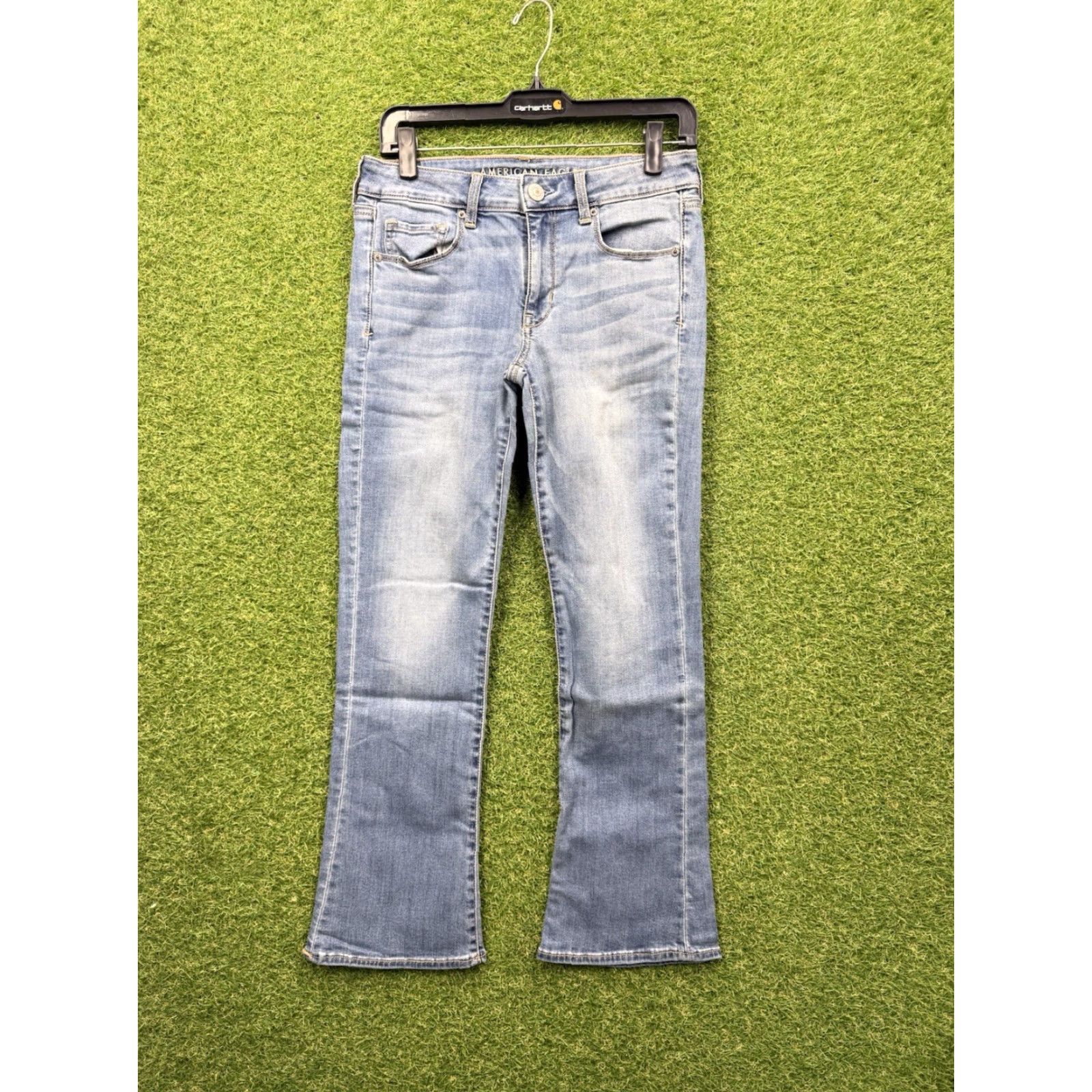 American Eagle Outfitters VINTAGE American Eagle Outfitters Women’s Skinny Kick Jeans Size 6 High Rise Denim Blue Casual 90s Size 28" / US 6 / IT 42 - 2 Thumbnail