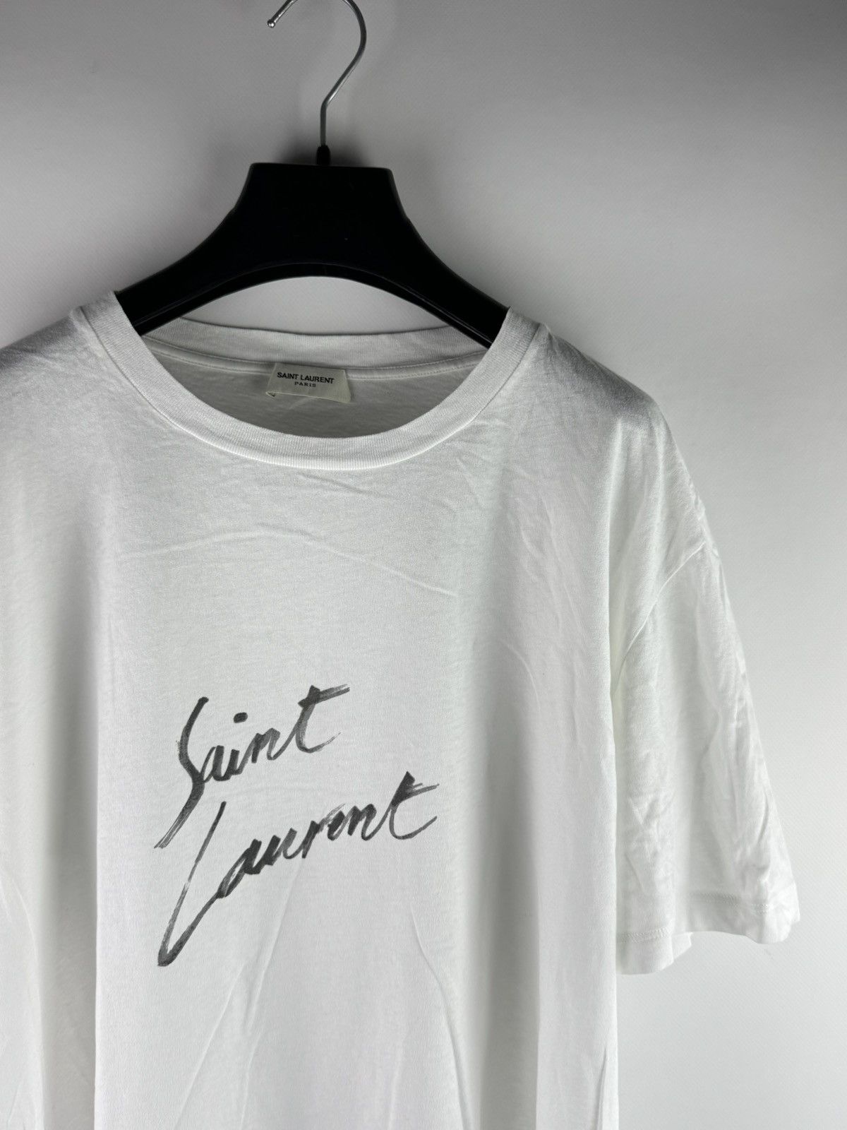 Saint Laurent Paris Saint Laurent Paris Signature Women’s Top T-Shirt Size L / US 10 / IT 46 - 2 Thumbnail