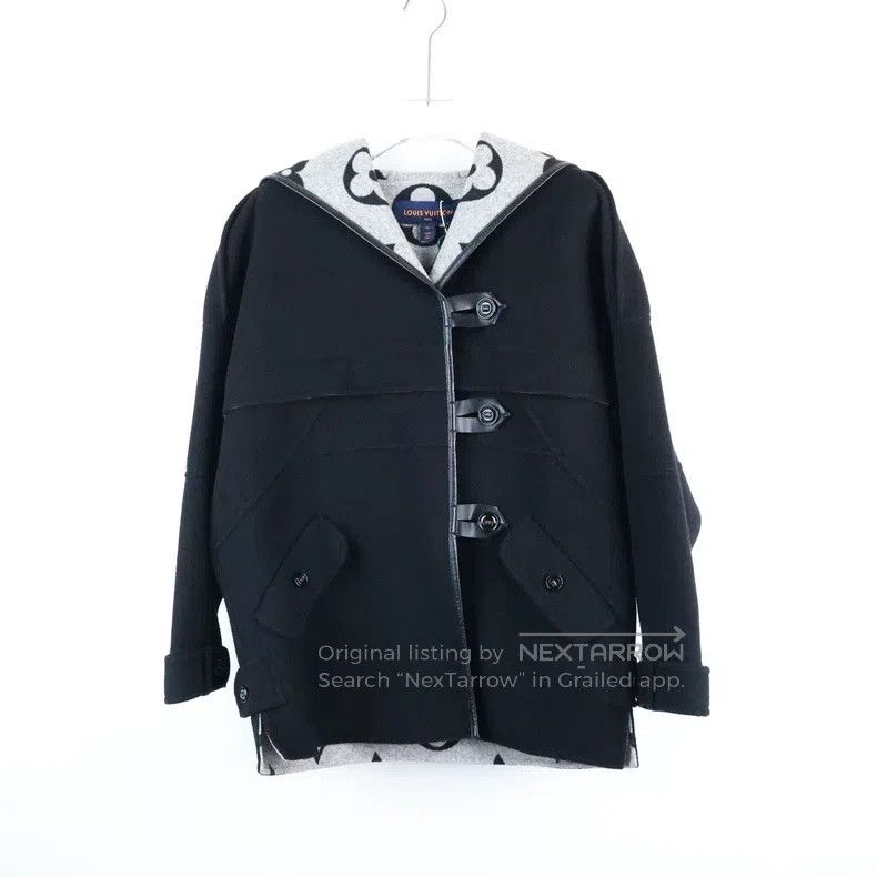 Louis Vuitton Louis Vuitton Black lining presbyopic big logo wool patchw Size XS / US 0-2 / IT 36-38 - 2 Thumbnail