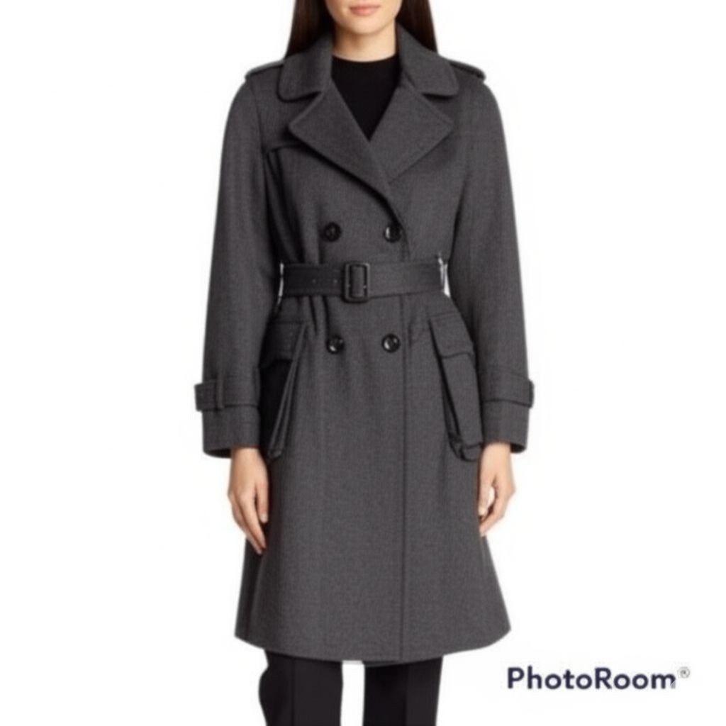 French Connection French Connection Women's Wool Blend Trench Coat, size 12 Size XL / US 12-14 / IT 48-50 - 1 Thumbnail