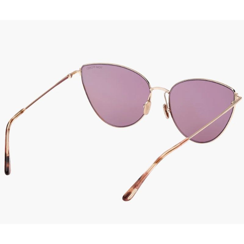 Tom Ford Tom Ford Anais 62mm Cat Eye Sunglasses Pale Gold Copper Size ONE SIZE - 7 Thumbnail