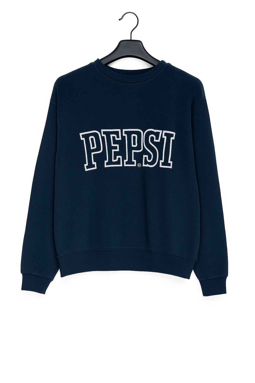 Pepsi Vintage 1990s Pepsi Crewneck Sweatshirt – Navy Blue Fleece Size US XL / EU 56 / 4 - 1 Thumbnail