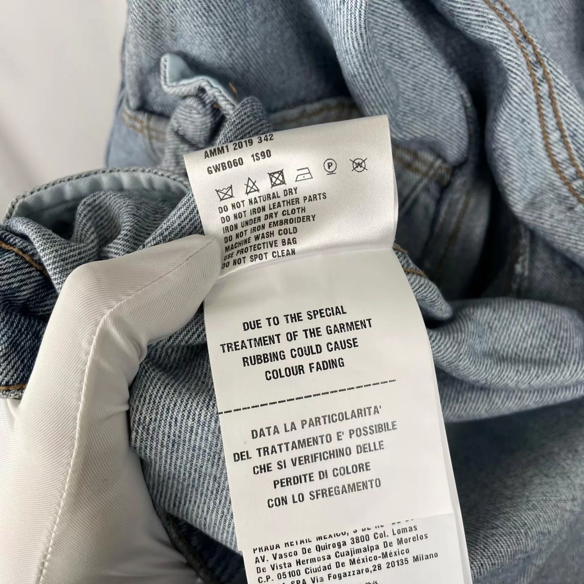 Miu Miu MIU MIU Crystal Collar Denim Jacket Size XS / US 0-2 / IT 36-38 - 7 Thumbnail