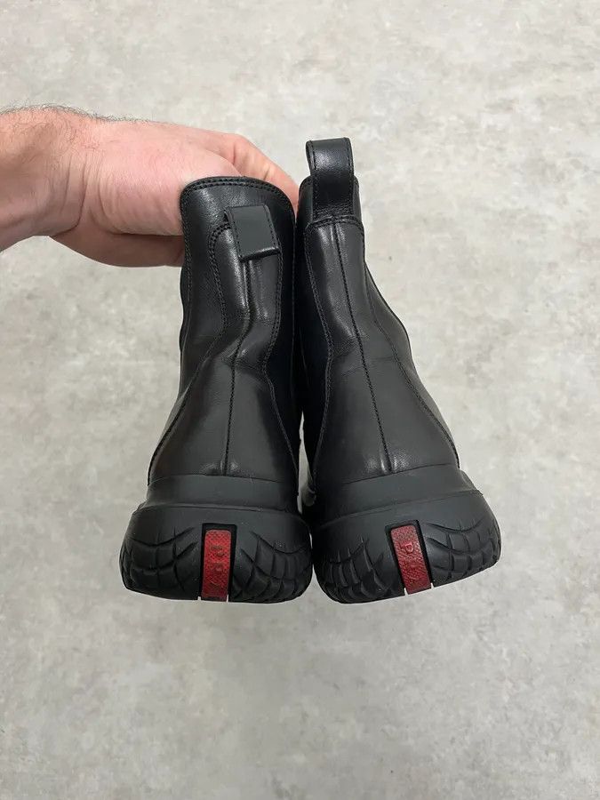 Prada AW1999 Prada Black Vibram Premium Leather Boots Size US 7 / IT 37 - 5 Thumbnail