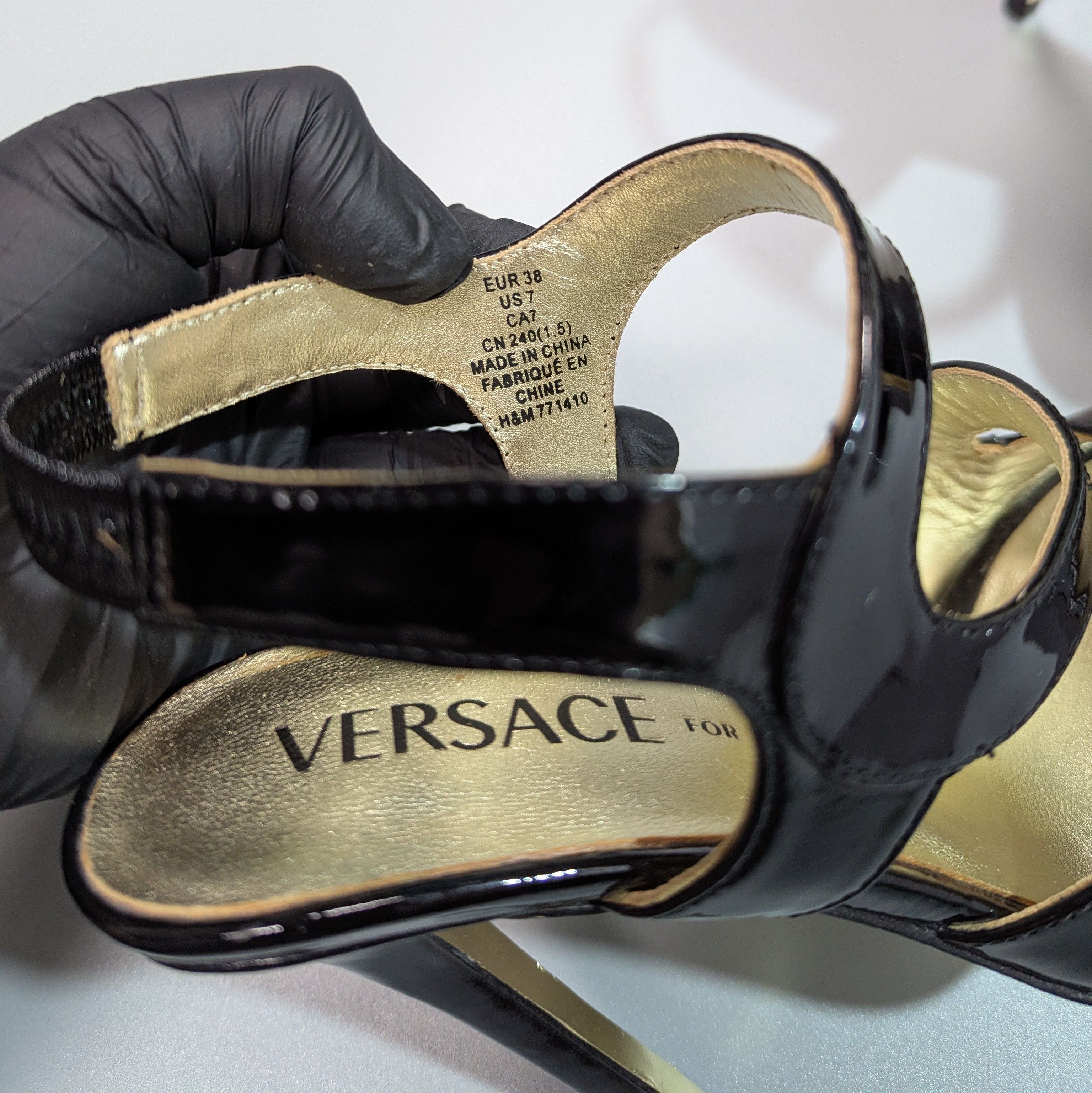 H&M × Versace Authentic Women's Stilettos High Heels Sandals Shoes Size US 7 / IT 37 - 11 Thumbnail