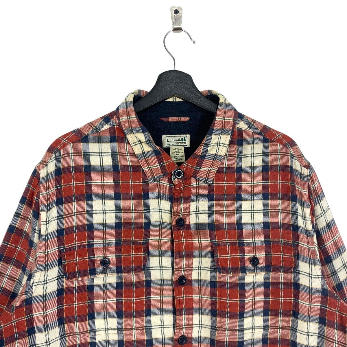 L.L. Bean Vintage LL Bean Flannel Shirt Button Up Streetwear Size US L / EU 52-54 / 3 - 8 Thumbnail