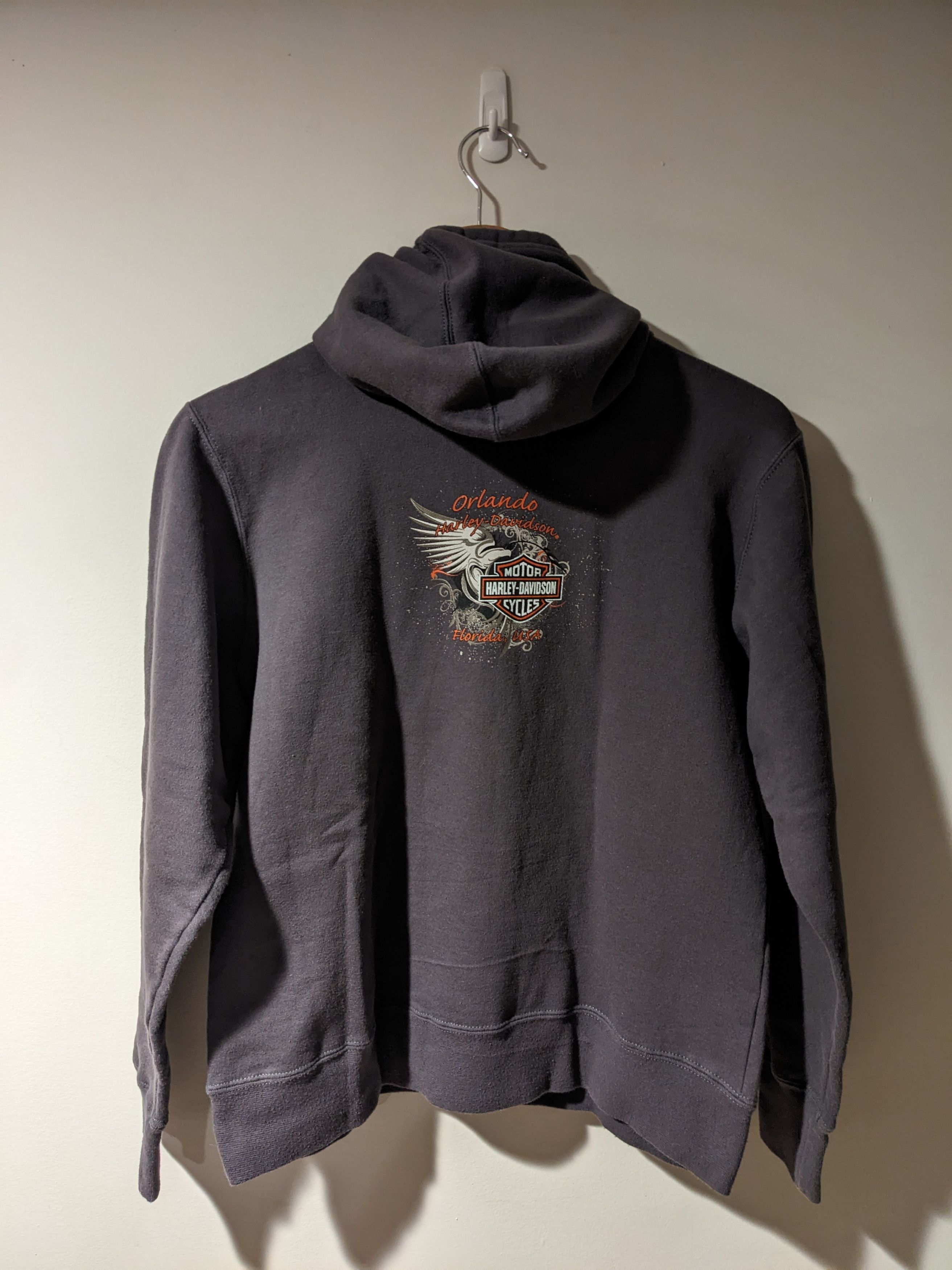 Designer × Harley Davidson Vintage 2008 Harley Davidson Woman's Medium Hoodie Size M / US 6-8 / IT 42-44 - 5 Thumbnail