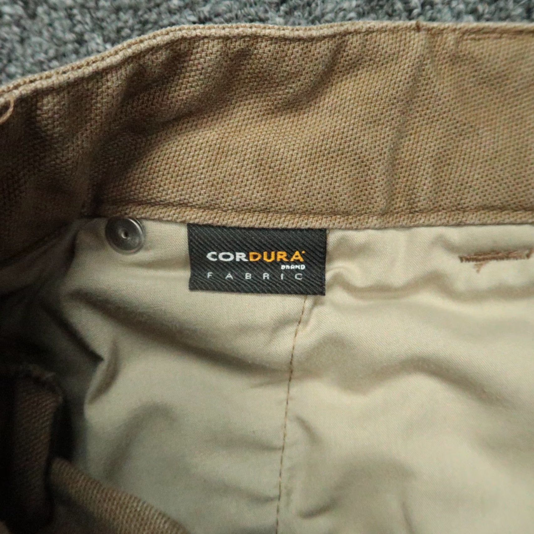 Vintage Duck Camp Pants Mens 38x32 Brown Canvas Hiking Outdoor Workwear Regular Straight Front Pocket Trousers 38 Inseam Brown Mens Size US 38 / EU 54 - 6 Thumbnail