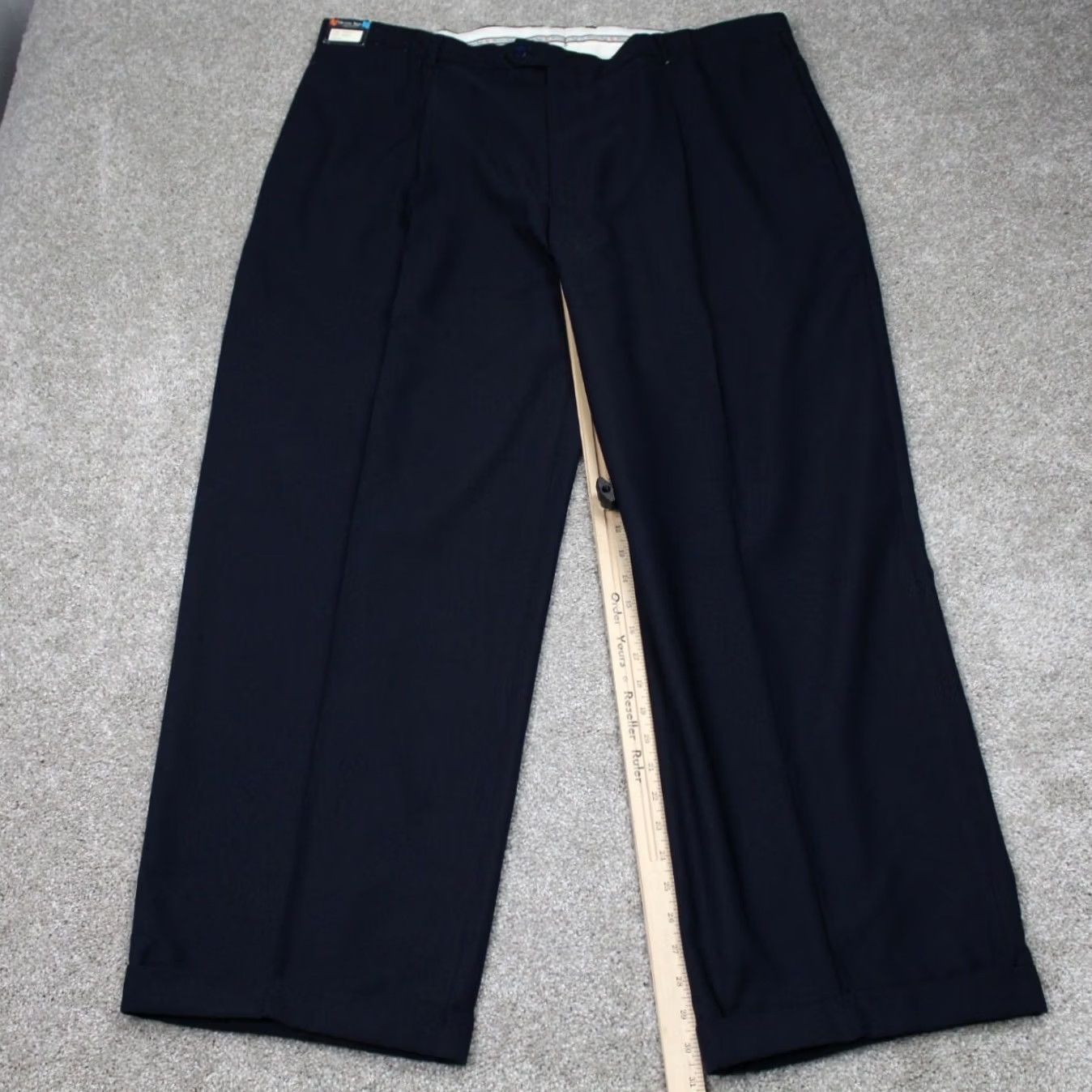 Vintage Michael Irvin Playmaker Pants Mens 46 Blue Pleated Rayon/Poly NWT 31" Inseam Dress Pants Straight Vintage No Size US 30 / EU 46 - 4 Thumbnail