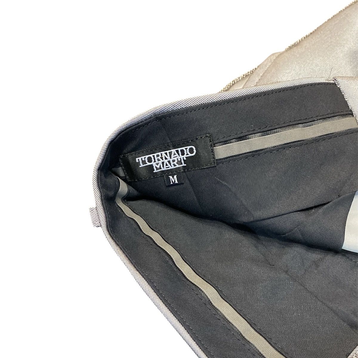 Tornado Mart Tornado Mart Silver Braided Flare Pants Size US 30 / EU 46 - 7 Thumbnail