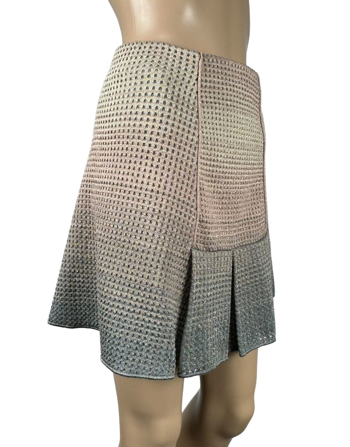 Missoni Missoni Knit Mini Skirt Multicolor Polyester-Metal size 38 Size 26" / US 2 / IT 38 - 3 Thumbnail