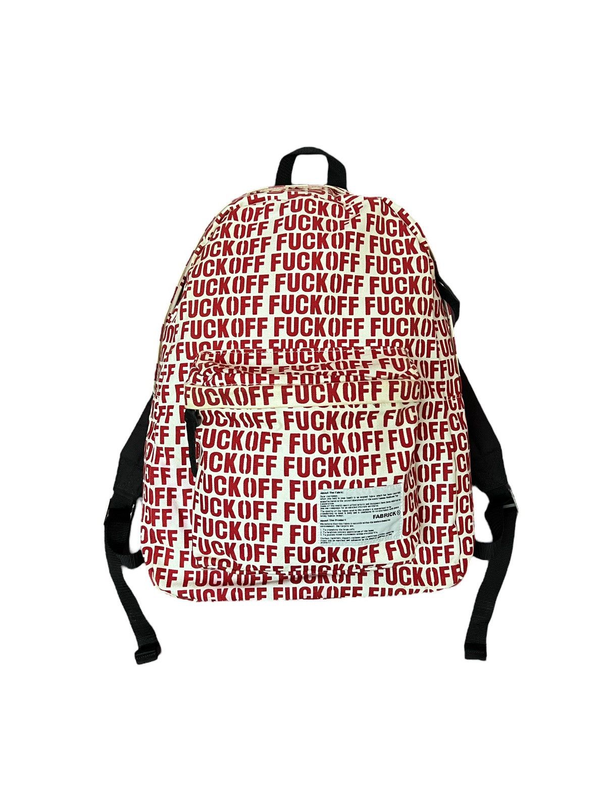 Medicom Toy SS14 Fabrick x Medicom Toy ‘Fuck Off” Backpack Size ONE SIZE - 1 Thumbnail