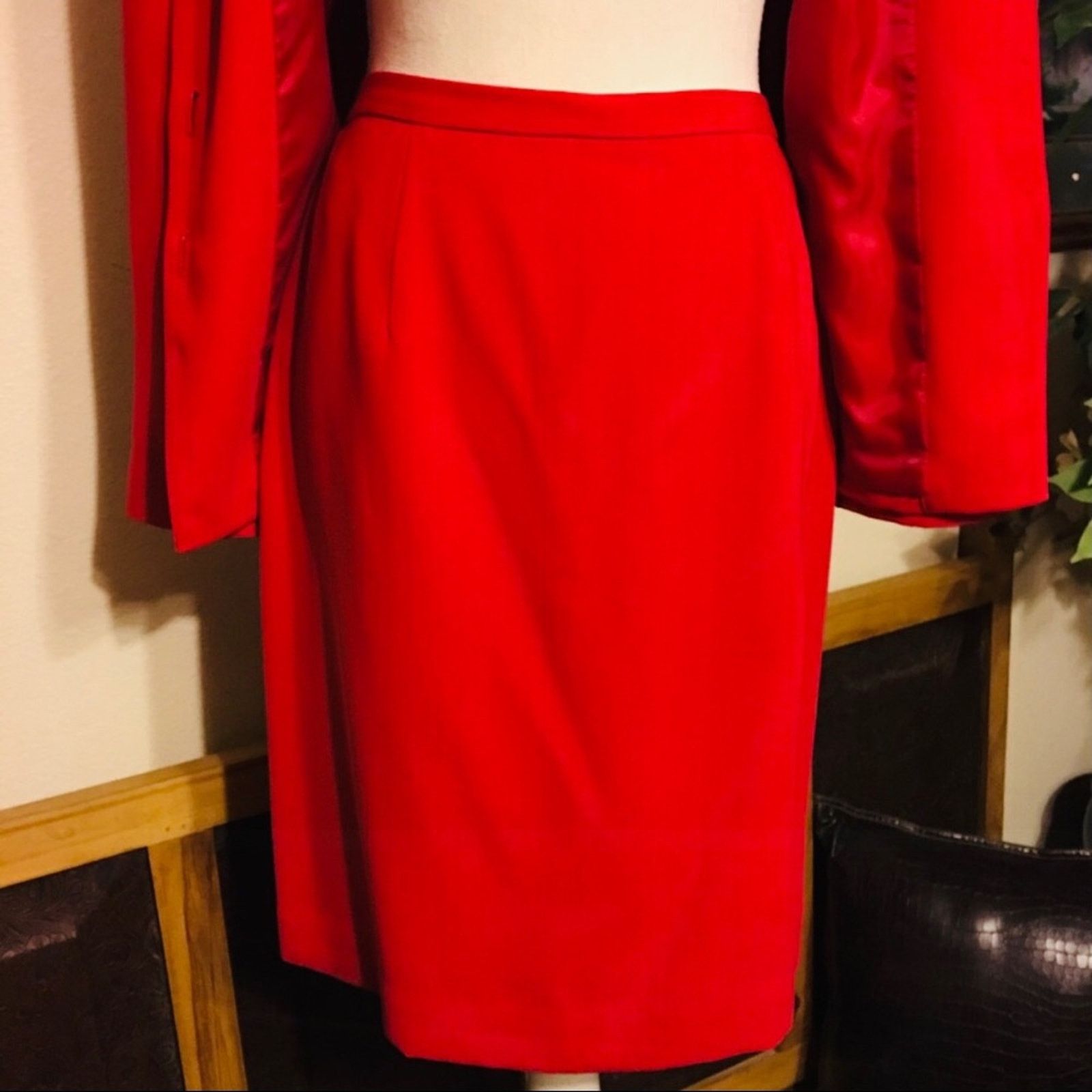 Other Laura Scott red jacket and skirt set 10 Size L / US 10 / IT 46 - 7 Thumbnail