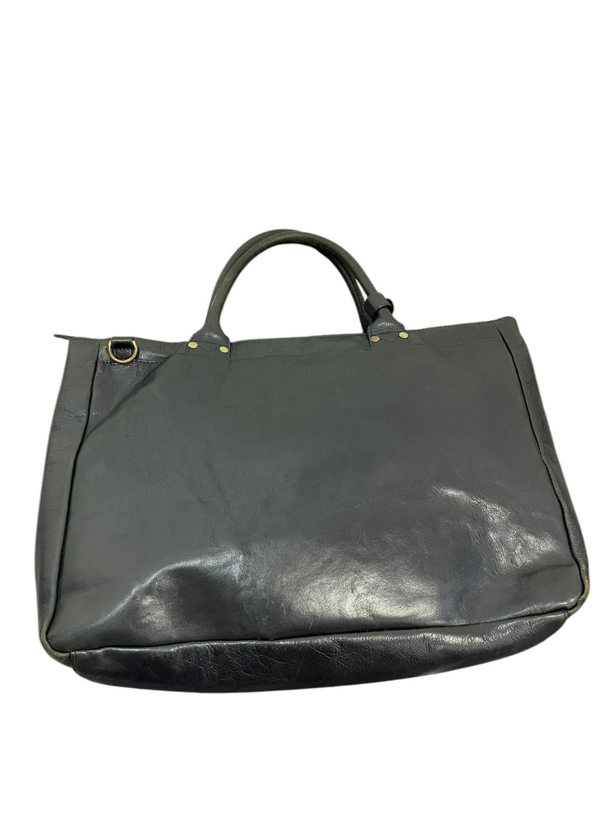 Genuine Leather Full Leather Complete Works Tote Brief Bag 1🟩7 Size ONE SIZE - 11 Thumbnail