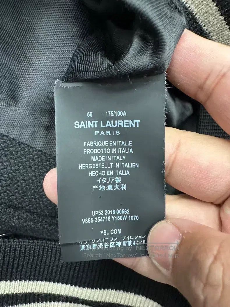 Saint Laurent Paris Saint Laurent Paris Black and white patchwork leather base Size US S / EU 44-46 / 1 - 3 Thumbnail