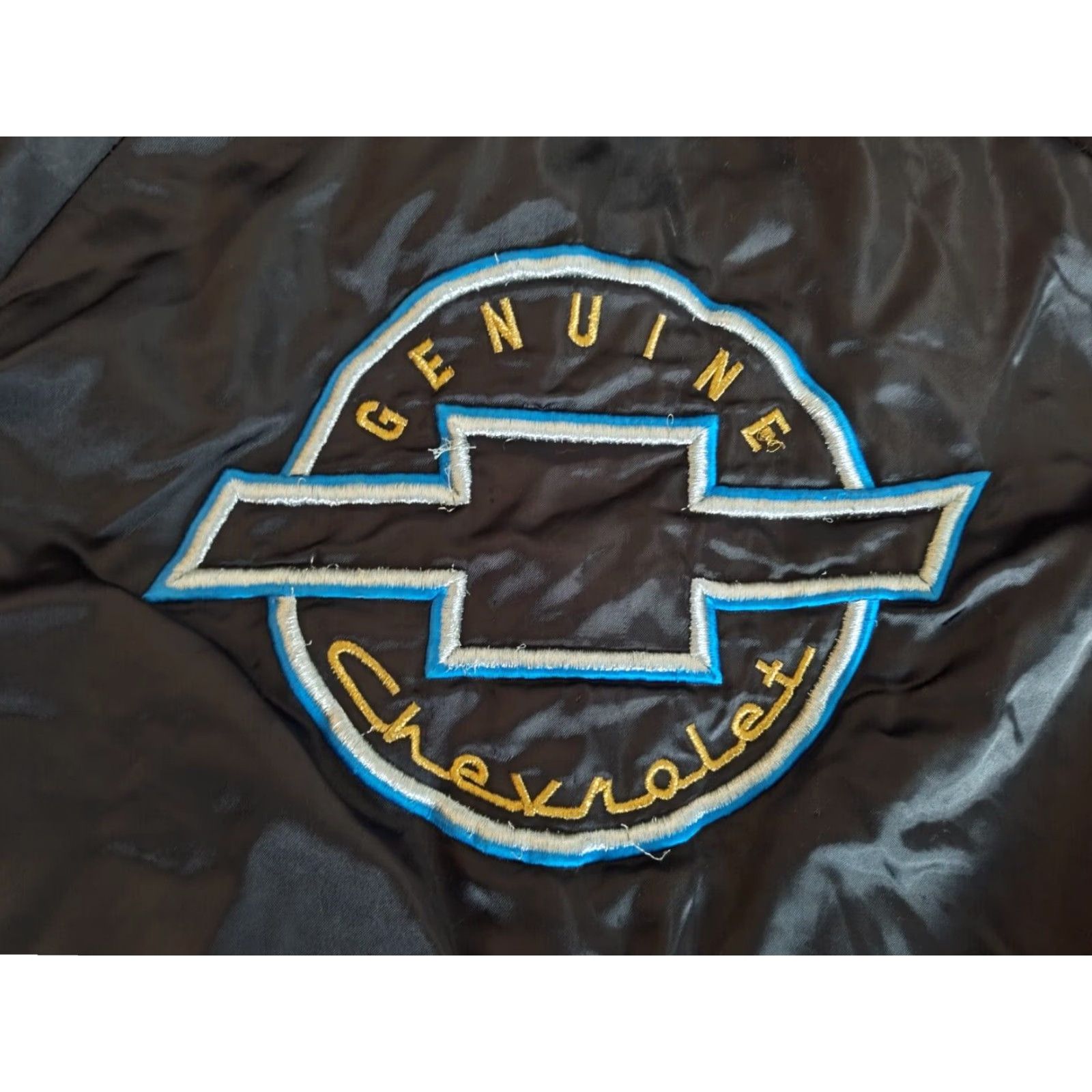 Vintage VINTAGE Westark Chevy Cars Satin Bomber Jacket Men 2XL Black Embroidered 90s USA Size US XXL / EU 58 / 5 - 2 Thumbnail