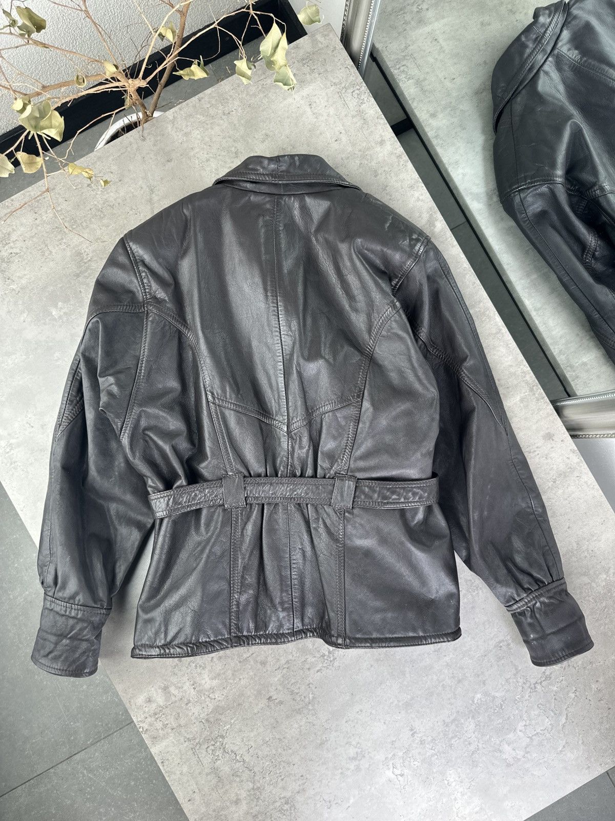 Japanese Brand Vintage Leather Jacket Size M / US 6-8 / IT 42-44 - 6 Thumbnail