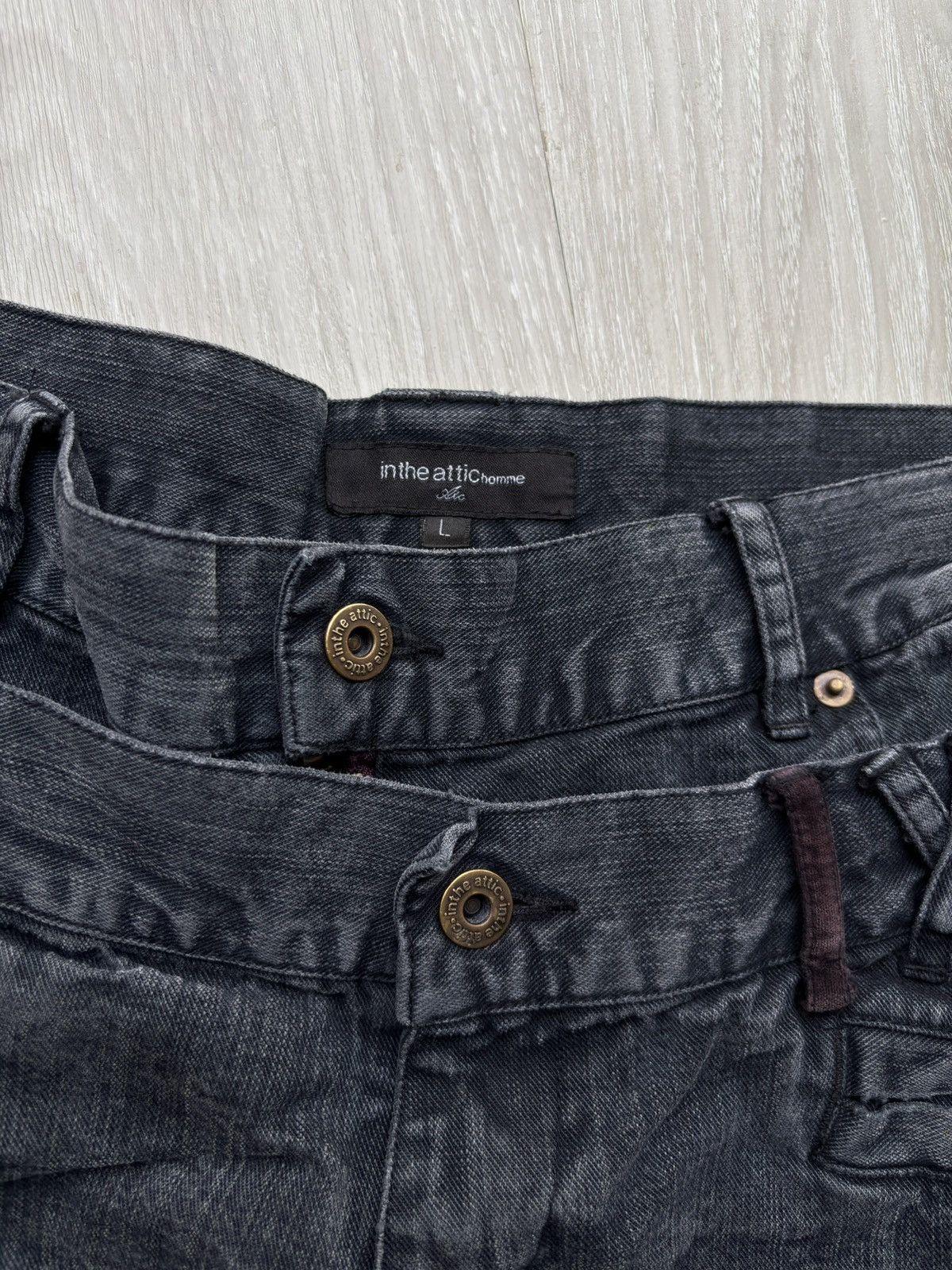 Japanese Brand IN THE ATTIC double waist flare jeans Size US 29 - 5 Thumbnail