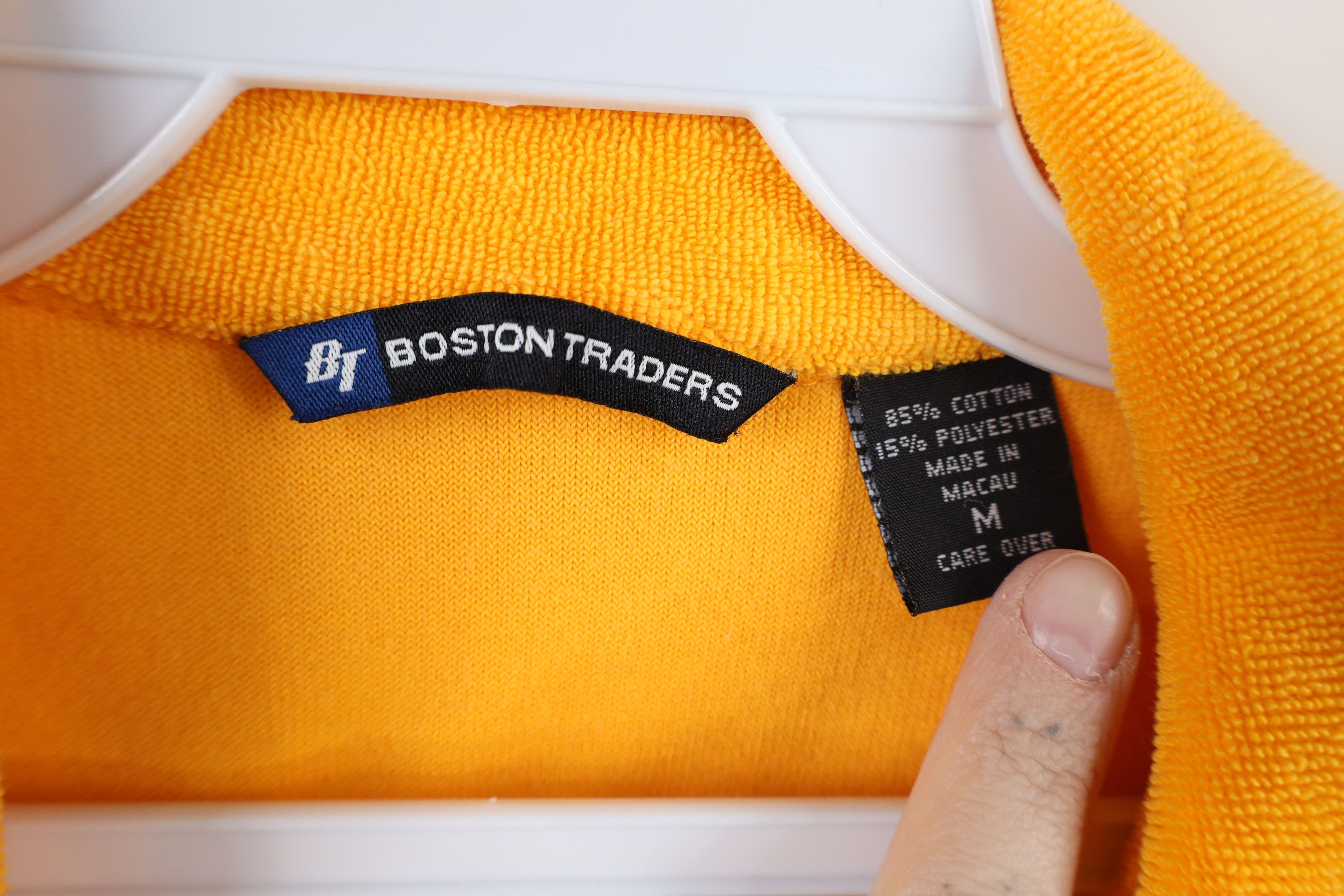 Vintage Vintage 90s Y2K Terry Cloth Cropped Button Shirt Yellow Size M / US 6-8 / IT 42-44 - 5 Thumbnail
