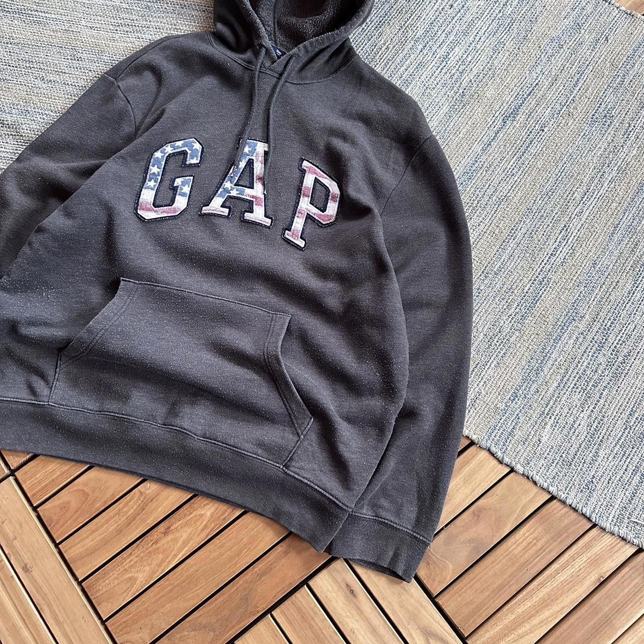Gap Vintage Y2K Gap USA Print Boxy Hoodie Size US L / EU 52-54 / 3 - 2 Thumbnail