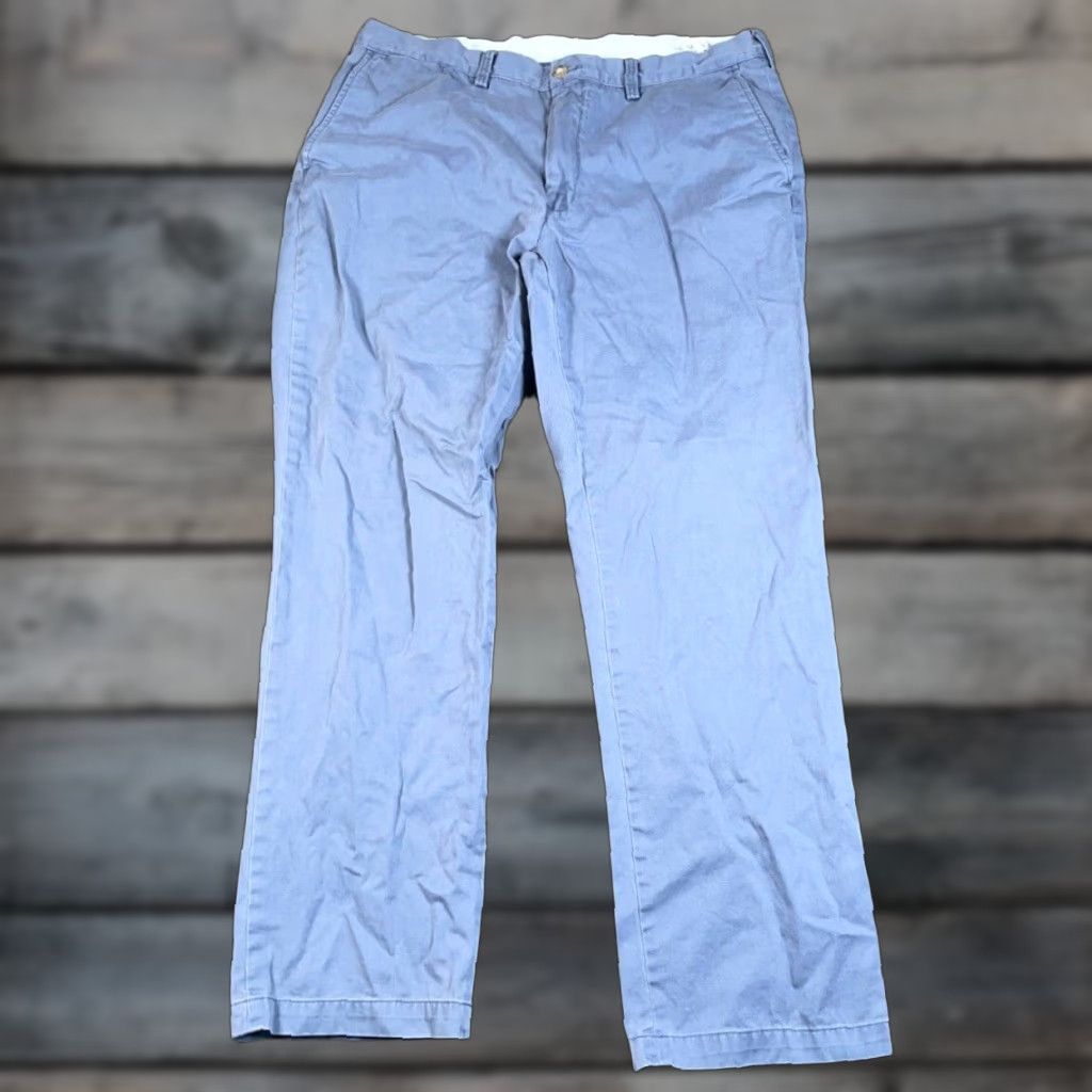 Polo Ralph Lauren VINTAGE Polo Ralph Lauren Chino Pants Men’s 36x30 Casual Cotton Mid-Rise Straight Leg Gray Size US M / EU 48-50 / 2 - 1 Thumbnail