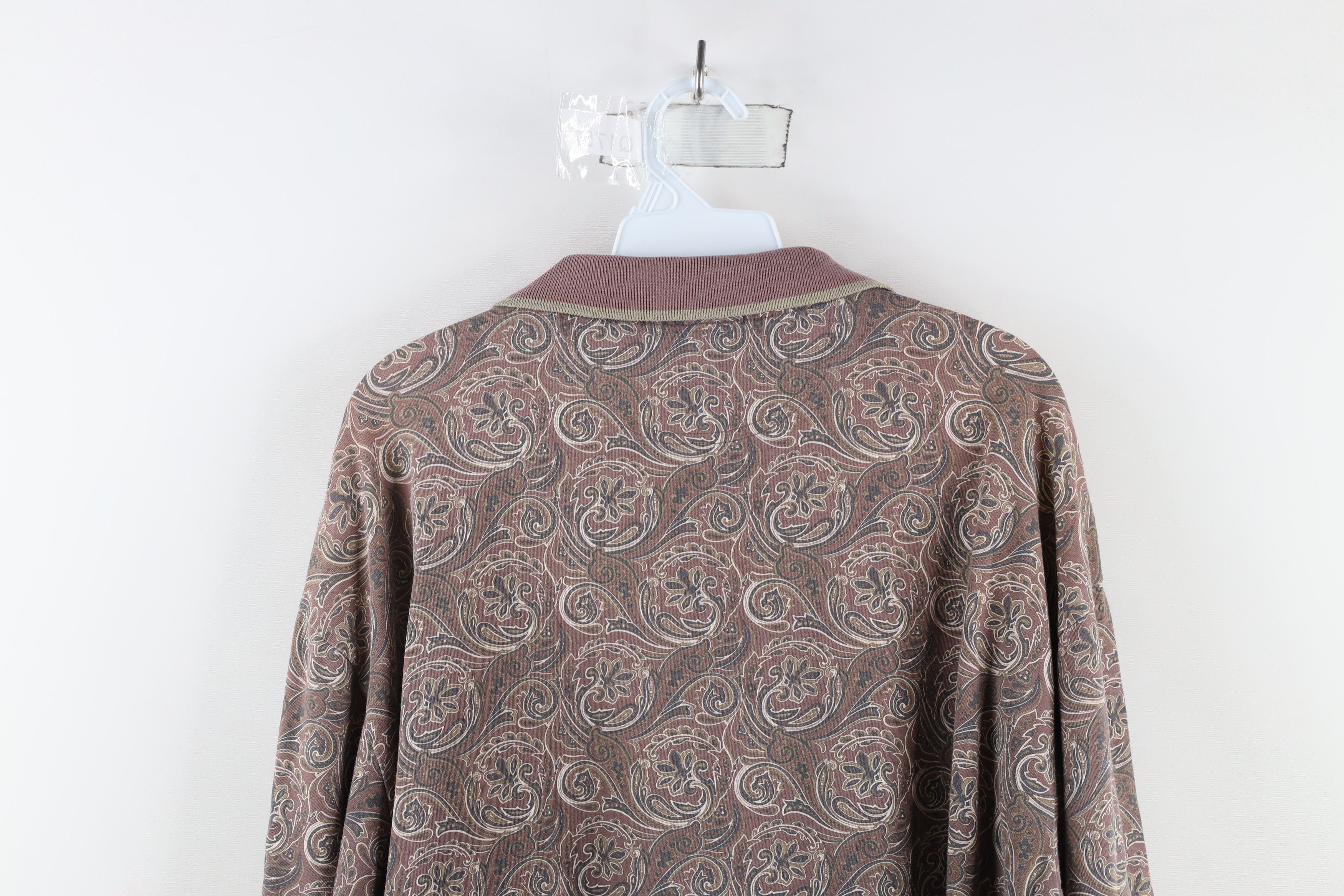 Vintage Vintage 90s Streetwear Floral All Over Print Golf Polo Size US XL / EU 56 / 4 - 10 Thumbnail
