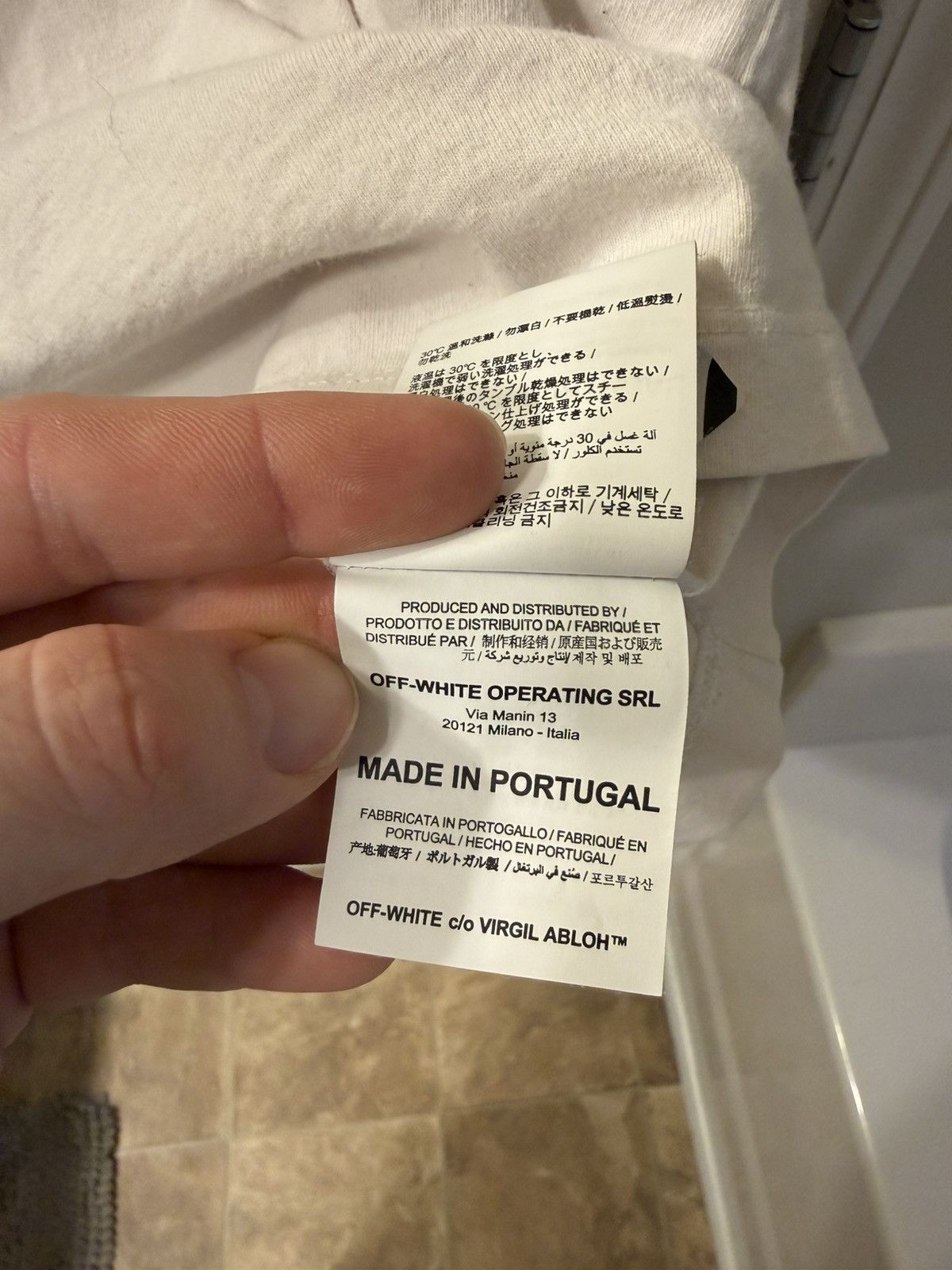 Off-White Painting arrows white tee Size US S / EU 44-46 / 1 - 10 Thumbnail