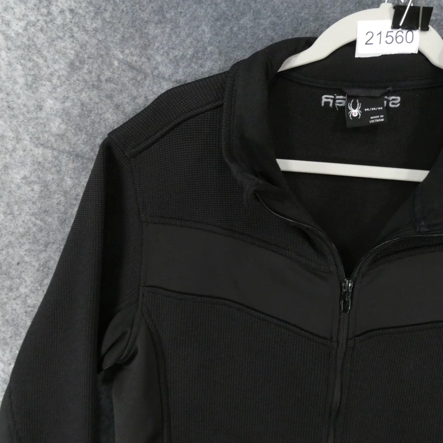 Spyder Spyder Jacket Mens M Black Full Zip Fleece Logo Size US M / EU 48-50 / 2 - 3 Thumbnail