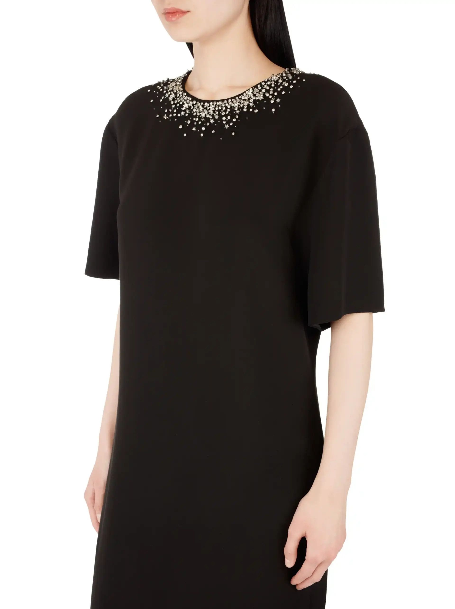 Gucci o1loc1c0226 811661 Midi Dress in Black Size M / US 6-8 / IT 42-44 - 4 Thumbnail