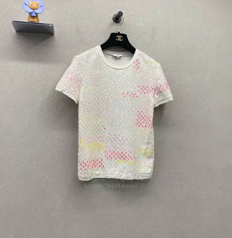 Chanel Chanel White sequin short sleeves Size XS / US 0-2 / IT 36-38 - 3 Thumbnail