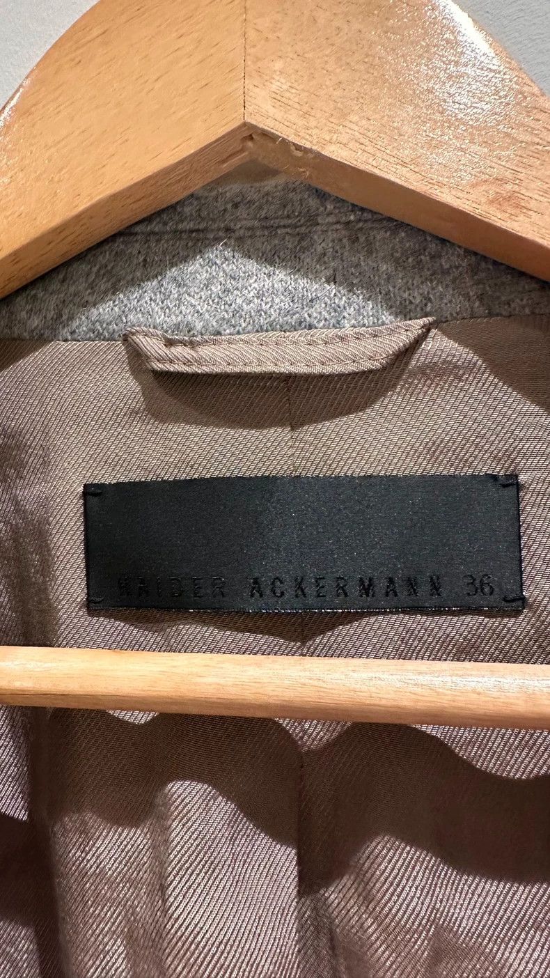 Haider Ackermann Haider Ackermann Gray woolen felt coat suit jacket Size XXS / US 00 / IT 34 - 6 Thumbnail