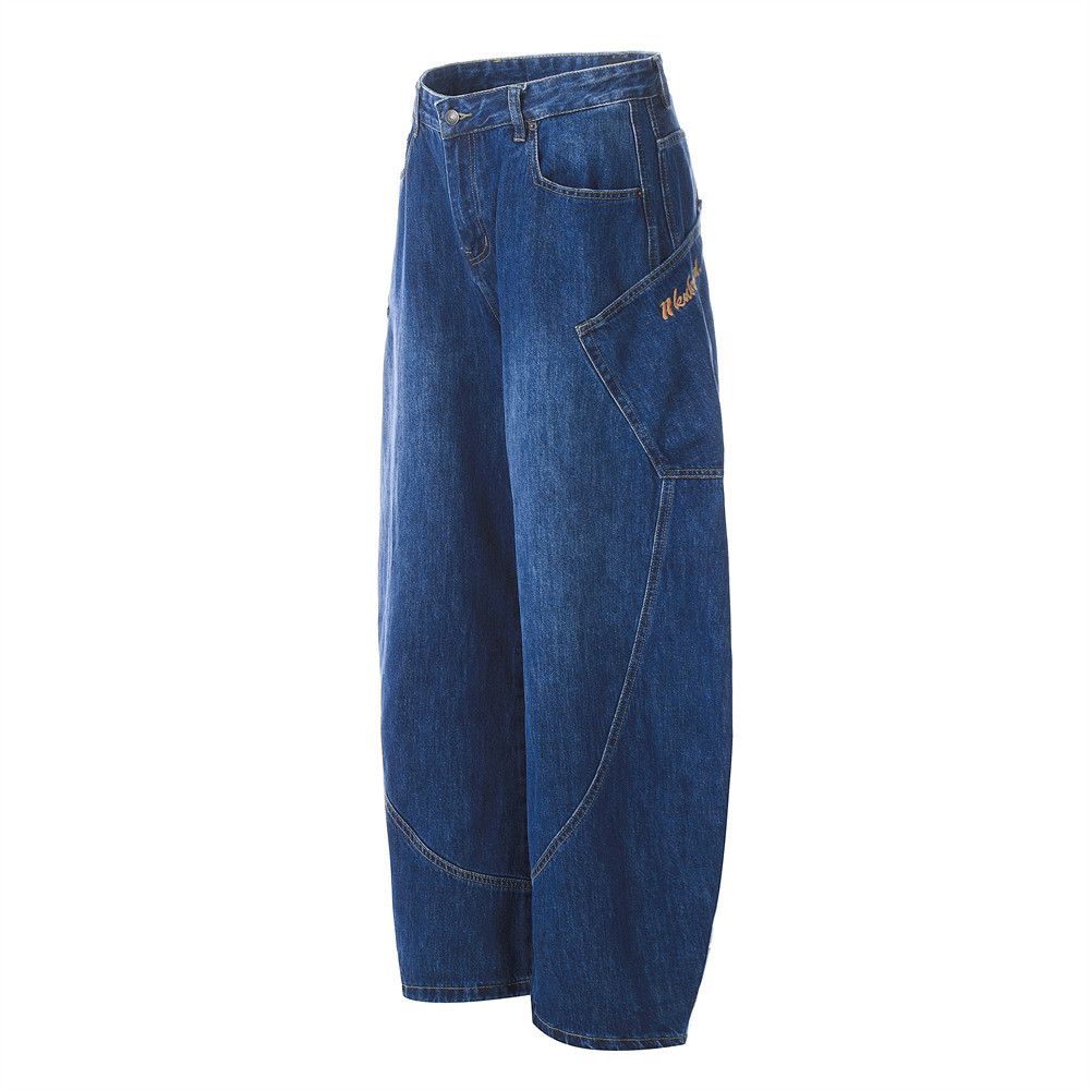 Japanese Brand × Jean Men's pocket workwear versatile loose scimitar jeans Size US 32 / EU 48 - 2 Thumbnail