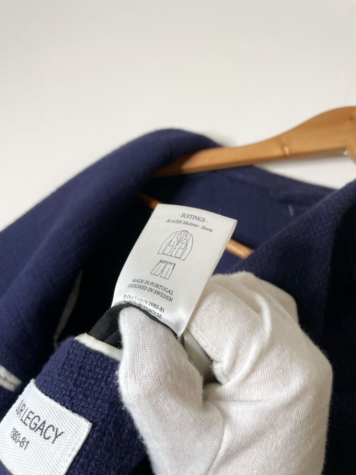 Our Legacy Our Legacy Cotton Linen Navy Blue 3 buttons Blazer Jacket Size 50L - 12 Thumbnail