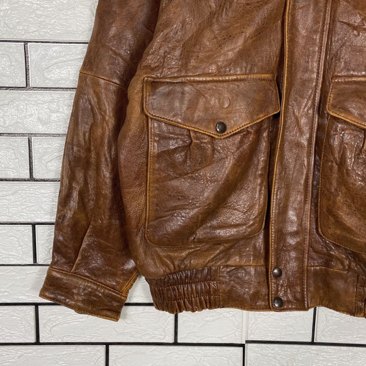 Issey Miyake Vintage Leather Jacket Strath Conar Blanket Fly Size US M / EU 48-50 / 2 - 5 Thumbnail