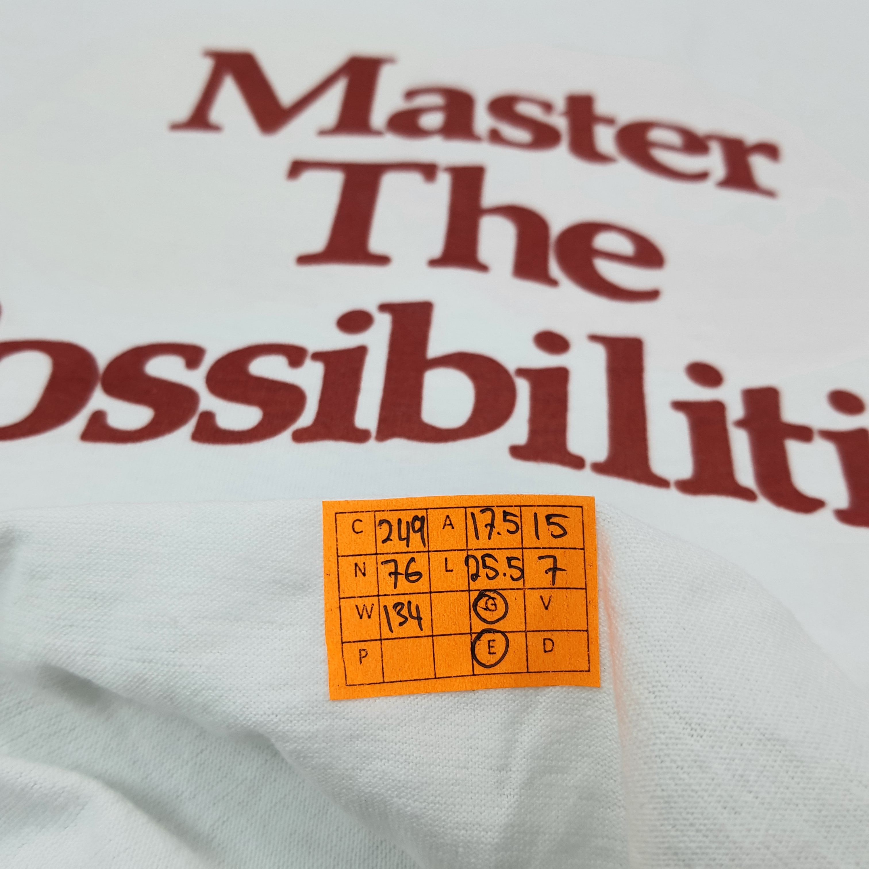 Vintage Vintage Master Card Master the Possibilities Tshirt C249N76 Size US S / EU 44-46 / 1 - 8 Thumbnail