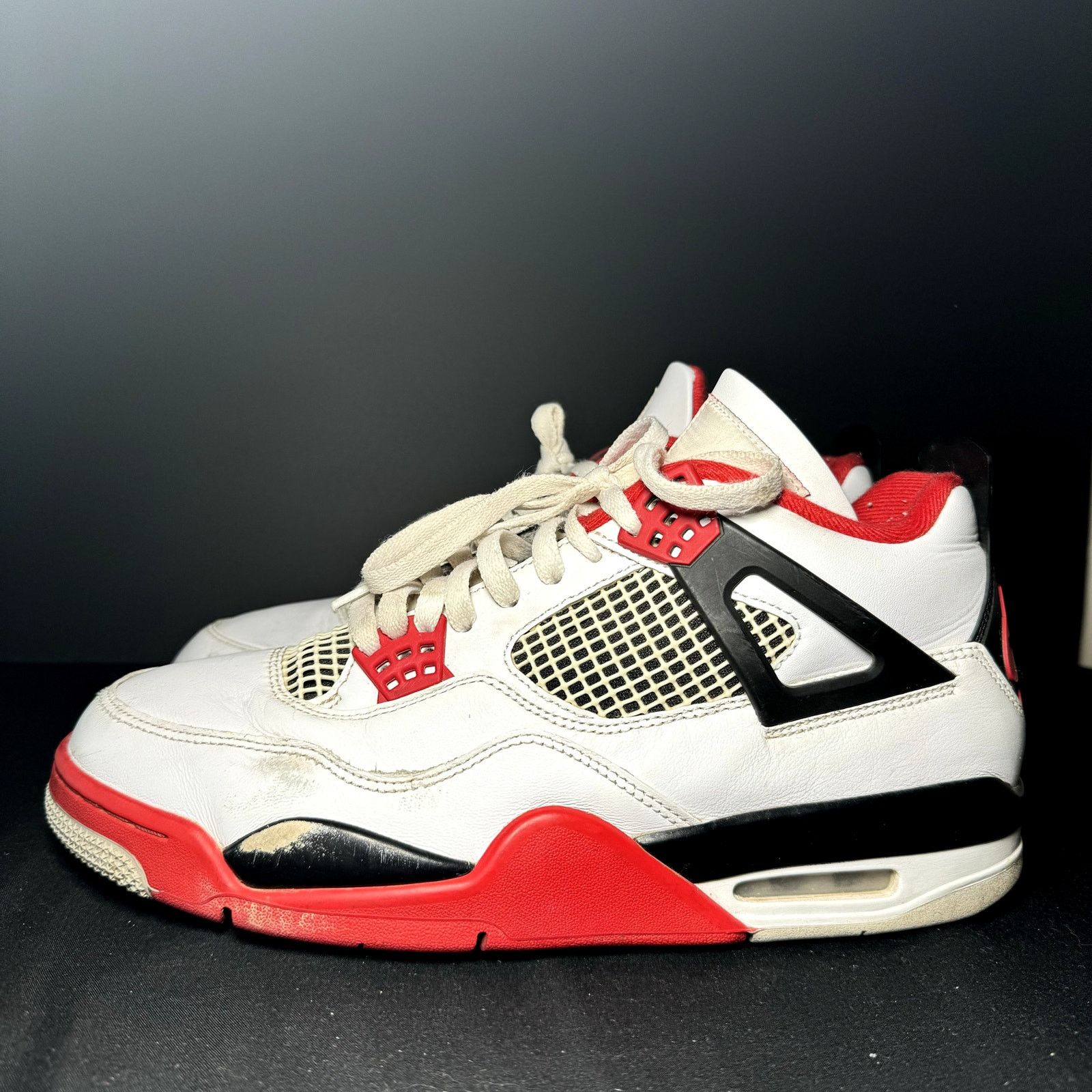 Jordan Brand × Nike Size 10.5 - Air Jordan 4 Retro OG Fire Red 2020 Men's Shoes Size US 10.5 / EU 43-44 - 10 Thumbnail