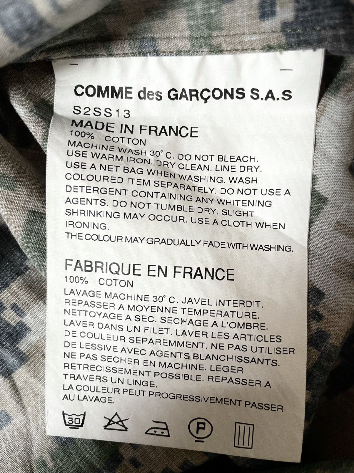 Comme des Garcons Supreme x CDG SHIRT SS13 digi camo camp shirt Size US S / EU 44-46 / 1 - 4 Thumbnail