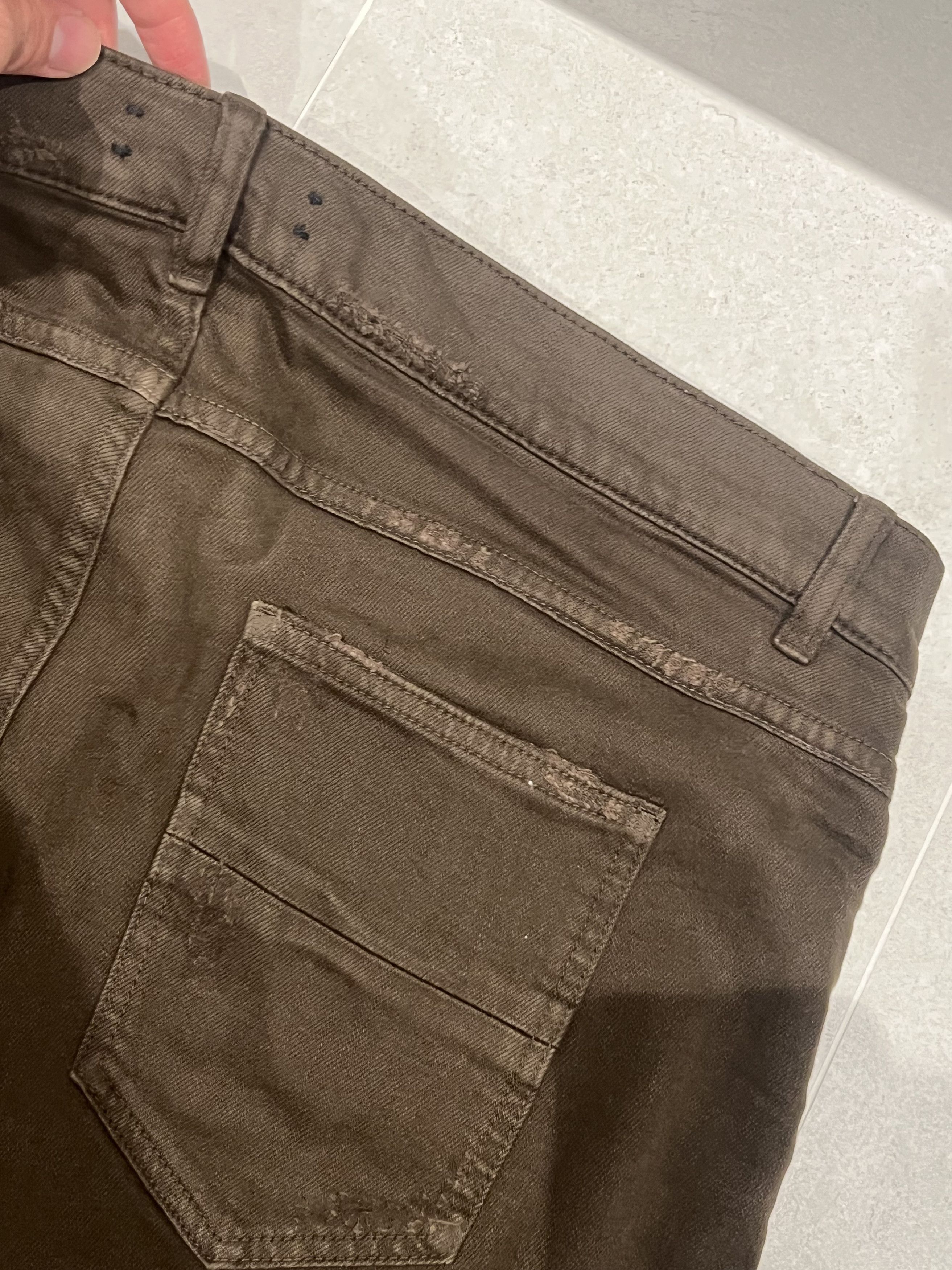 Amiri Amiri Mx2 Olive Straight Fitted Jeans Size US 38 / EU 54 - 3 Thumbnail