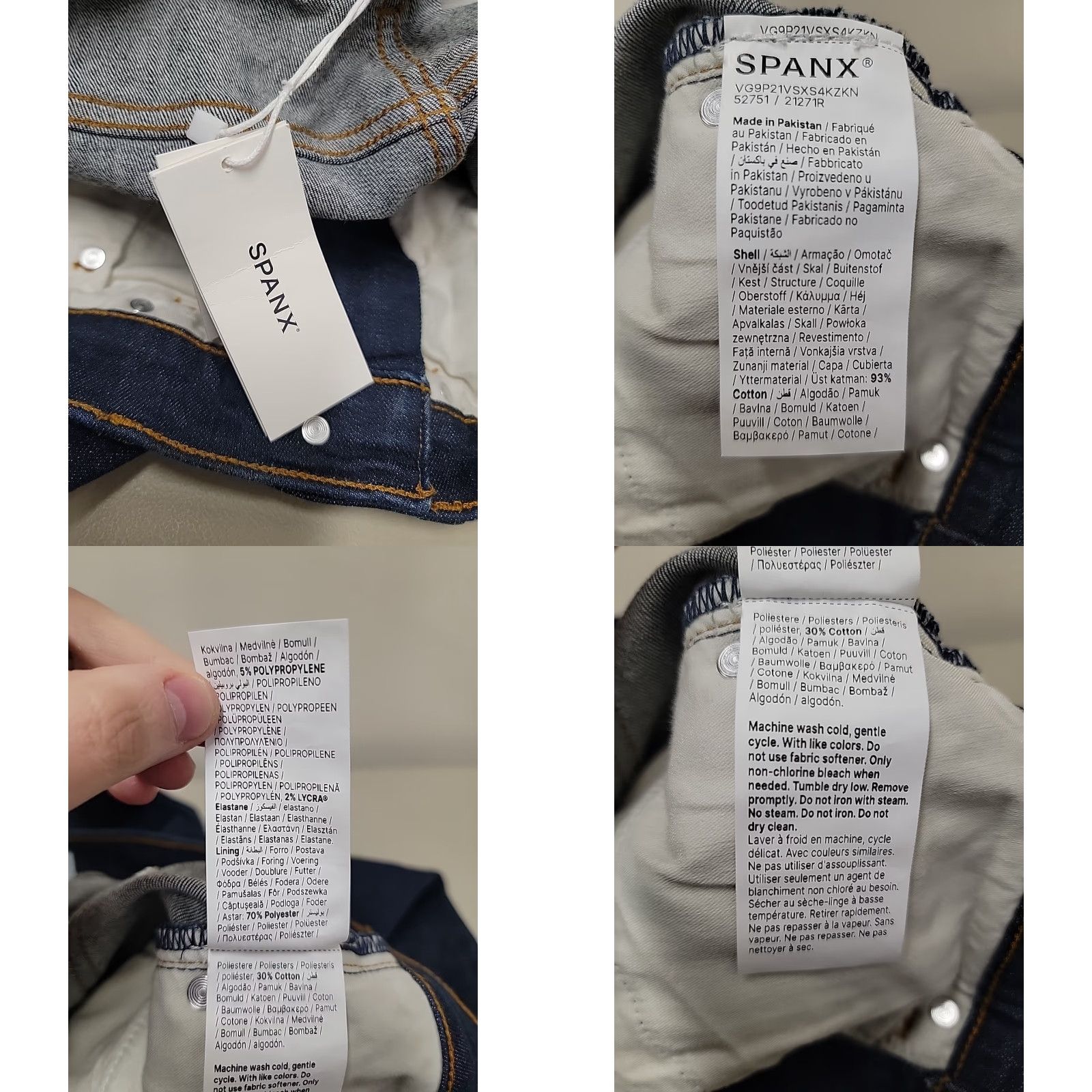 Spanx VINTAGE N/A Spanx Jeans Women's Slim 6 Denim Blue Ankle 28x28 5-Pocket Waist 28" Regular Bag no Size 28" / US 6 / IT 42 - 10 Thumbnail