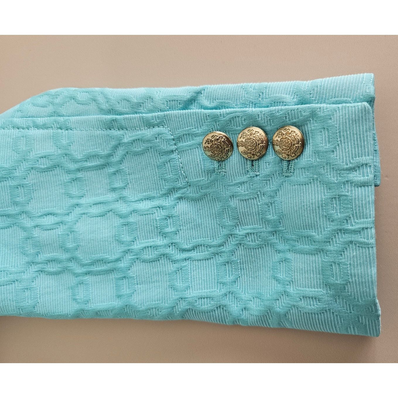 Banana Republic MINT Banana Republic Turquoise Military-Inspired Blazer 2P Size XS / US 0-2 / IT 36-38 - 11 Thumbnail