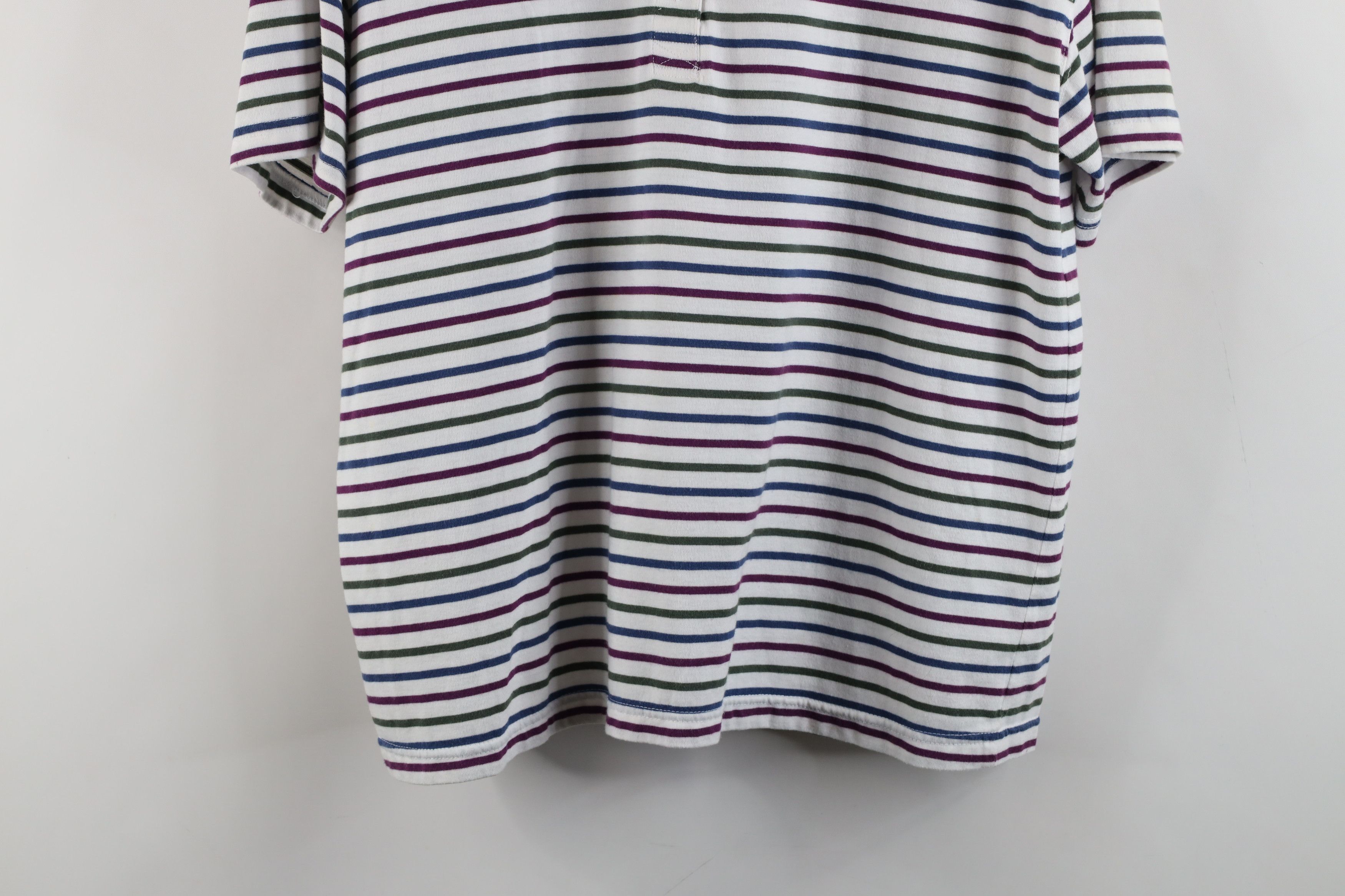 Vintage Vintage 90s Streetwear Knit Short Sleeve Henley T-Shirt Size L / US 10 / IT 46 - 3 Thumbnail