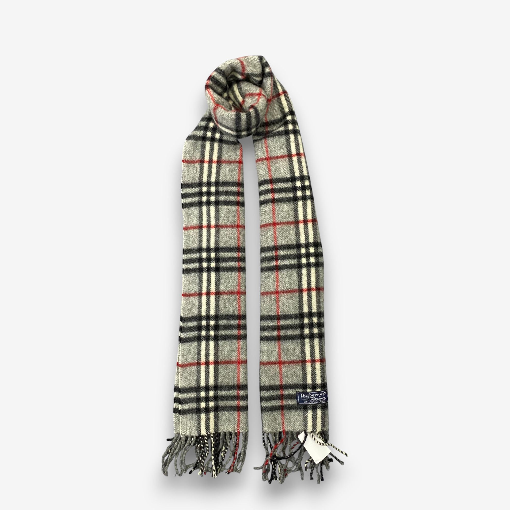 Burberry Vintage Burberrys Scarf Muffler Wool Cashmere Scarves Size ONE SIZE - 1 Thumbnail
